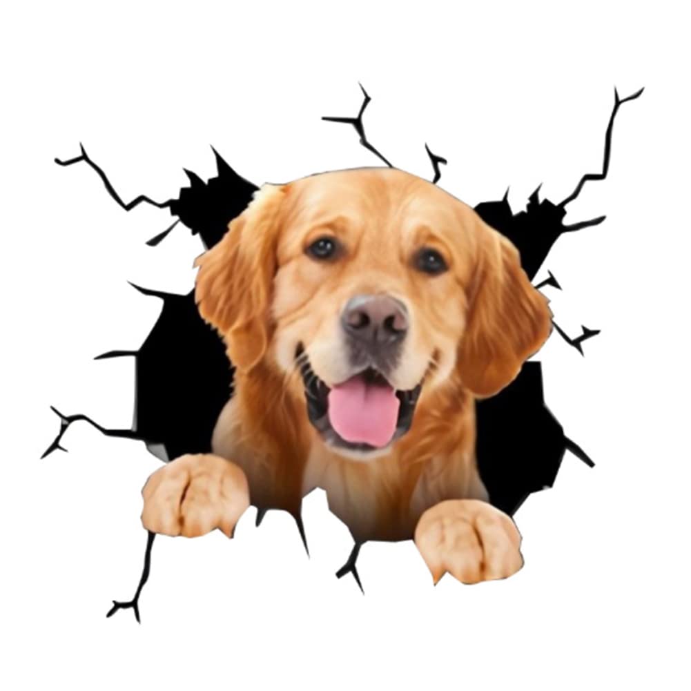 4Pack 3D Funny Dog Car Decals - Waterproof Vinyl Window Stickers for Cars, Trucks, Laptops - Cute Pet Decor for Home, Office & Gifts - Perfect for Animal Lovers & Dog Owners