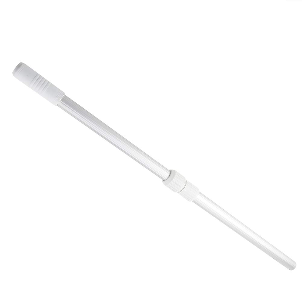 Buachois Adjustable Aluminum Alloy Pool Telescopic Pole 63-99 cm - Multi-Functional Swimming Pool Rod for Leaf Skimmer, Rake Nets, Brushes & Vacuum Heads - Perfect for Pool Maintenance & Cleaning