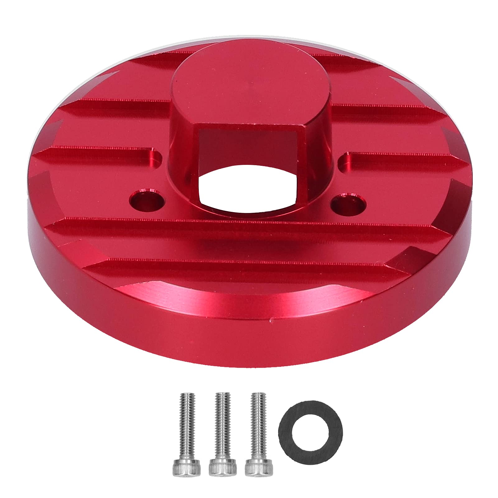 Aluminum Alloy Car Radio Antenna Base Cover - Compatible with Jeep JKU JL JLU Models 27-217 - Durable Red Antenna Trim for Enhanced Vehicle Aesthetics & Protection (Perfect for Off-Roading & Daily Commuting)