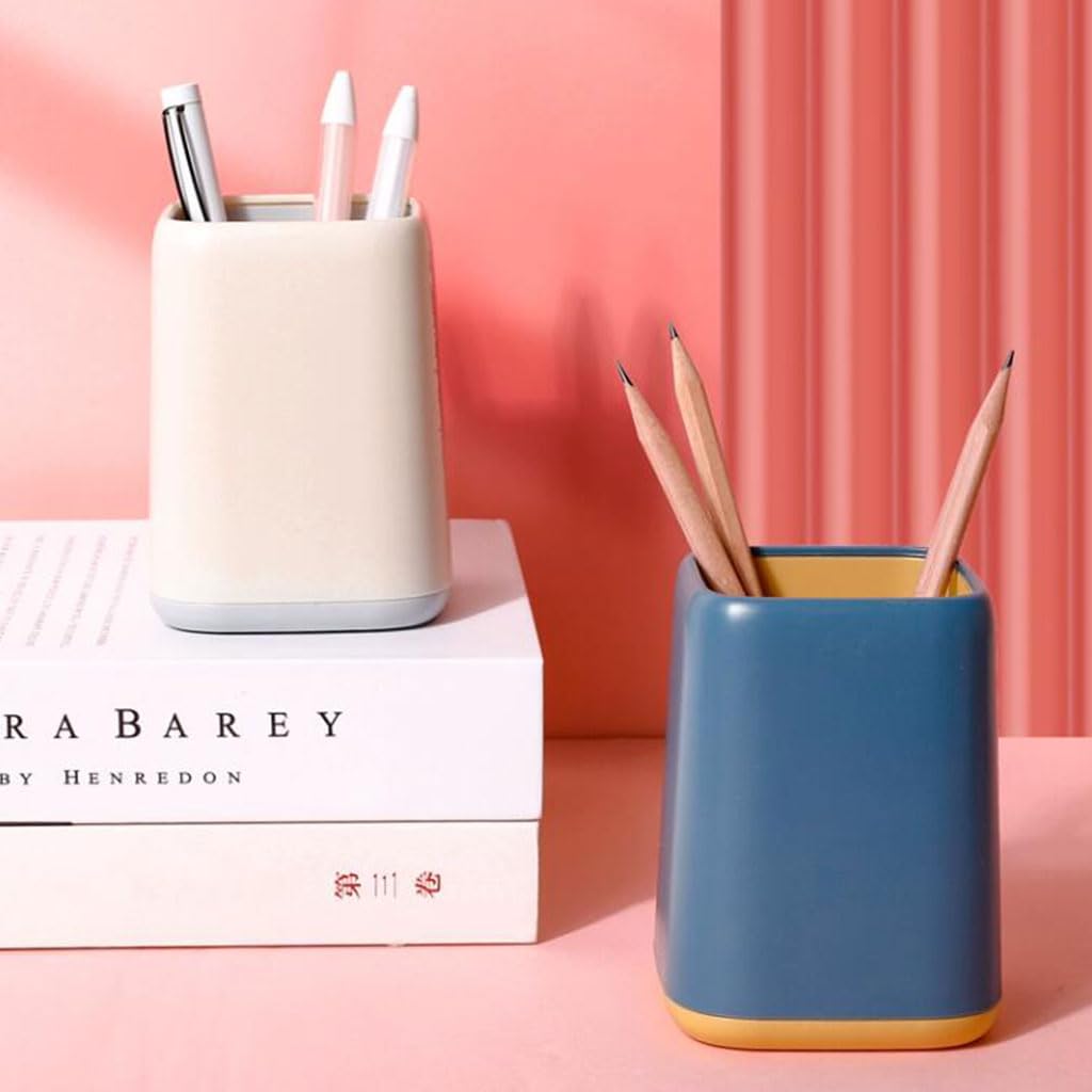 Stylish Plastic Pen Holder for Desk - Large Capacity Countertop Organizer for Pens, Pencils & Office Supplies | Perfect for Home, Office & School Use