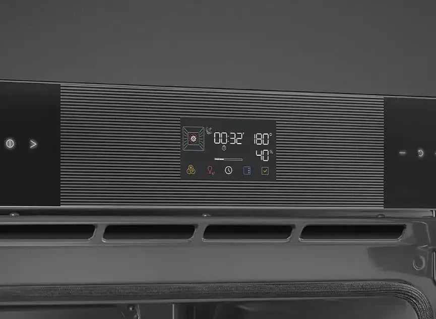 Smeg 60cm Linea Steam100 Built-In Oven - Midnight Black | Professional Steam Cooking for Home Chefs | Perfect for Baking, Roasting & Healthy Meals