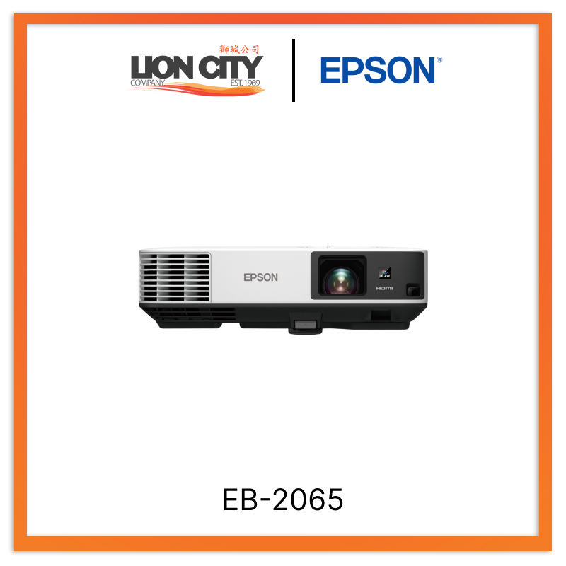 Epson EB 2065 XGA 3LCD Projector - 4000 Lumens, 16:10 Aspect Ratio, HDMI & USB Ports | Ideal for Home Theater, Office Presentations, and Classroom Teaching