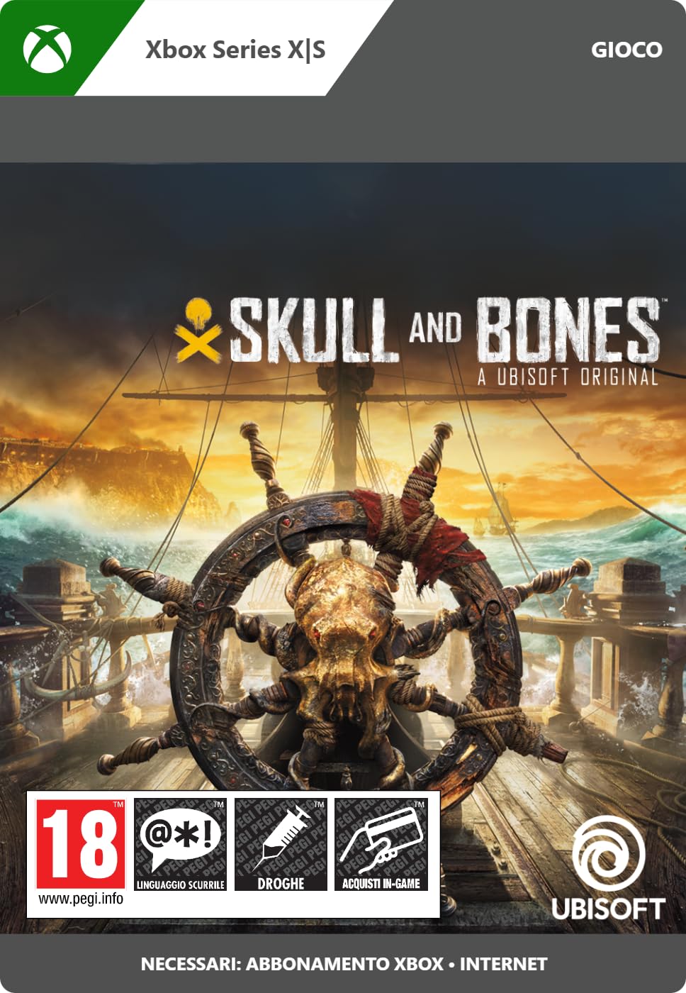 Skull and Bones Standard Edition - Xbox Series X|S Digital Download Code | Pirate Adventure Game for Xbox One & Series X|S | Open-World Naval Combat & Exploration