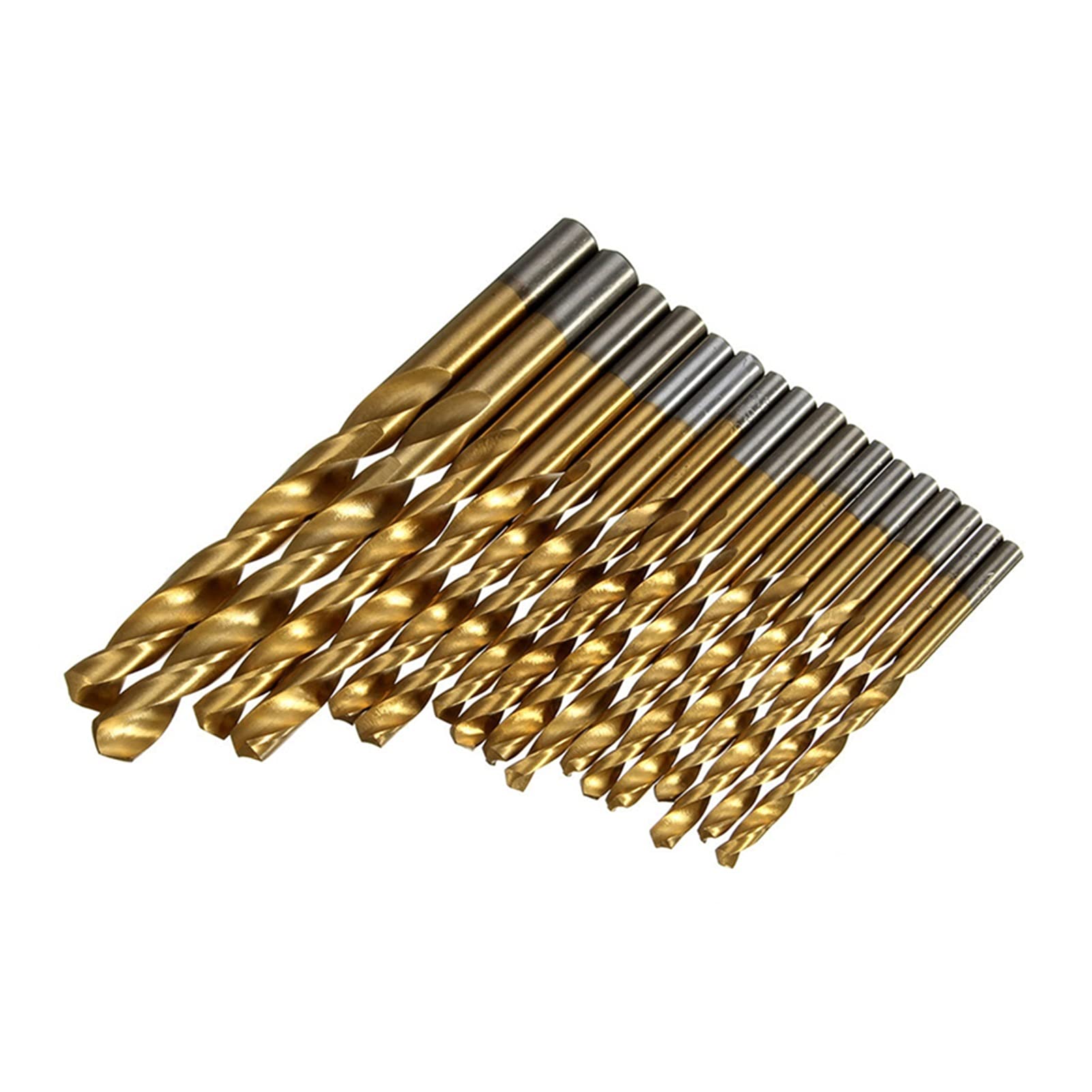 99-Piece Titanium Coated Drill Bit Set (1.5-10mm) - High Speed Steel Twist Drill Bits for Wood, Plastic & Aluminum - Perfect for DIY Projects, Woodworking & Metalworking