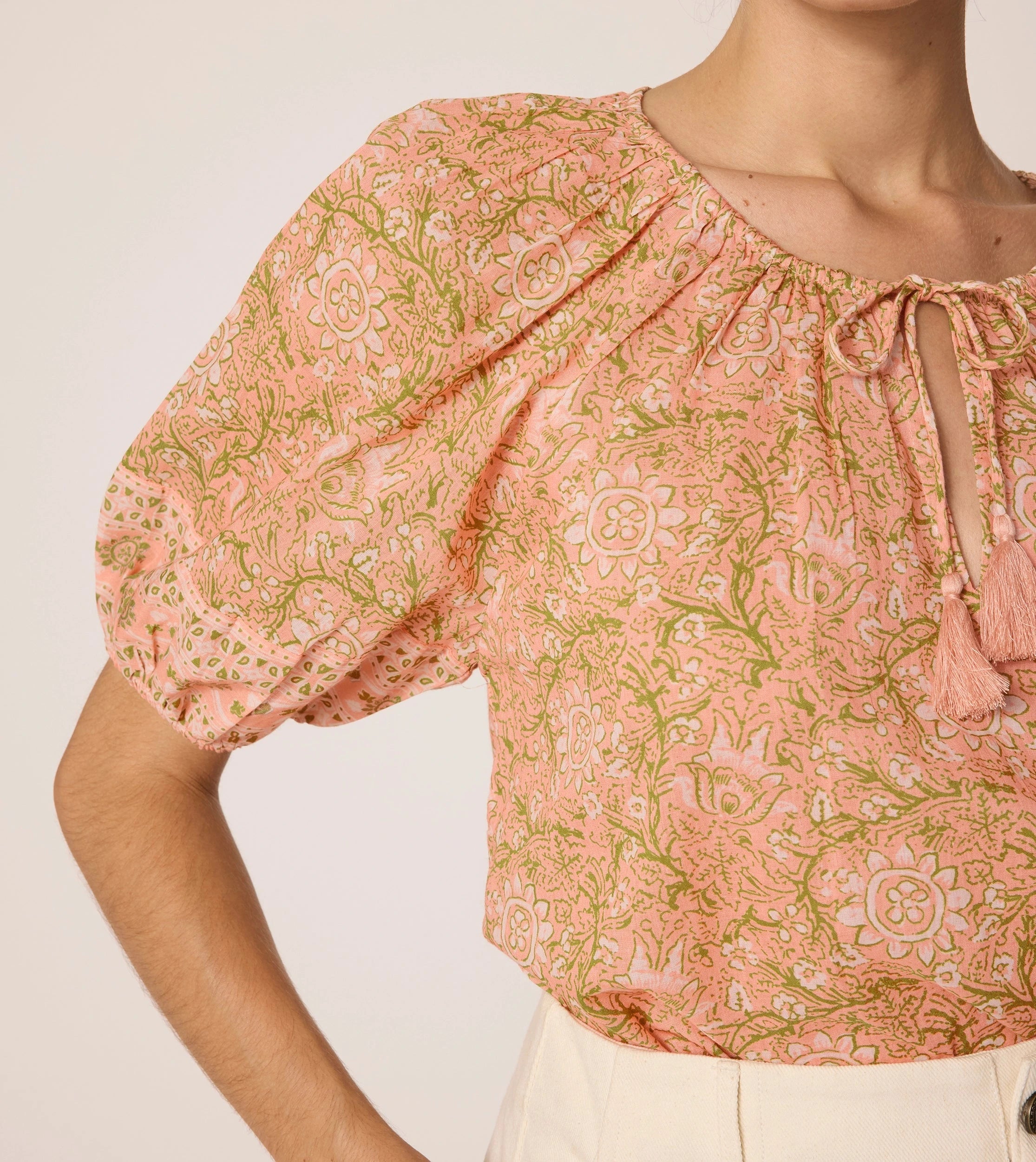 Johana Blouse - Elegant Cecil Blush Women's Top for Casual & Office Wear | Perfect for Work, Date Night & Special Occasions