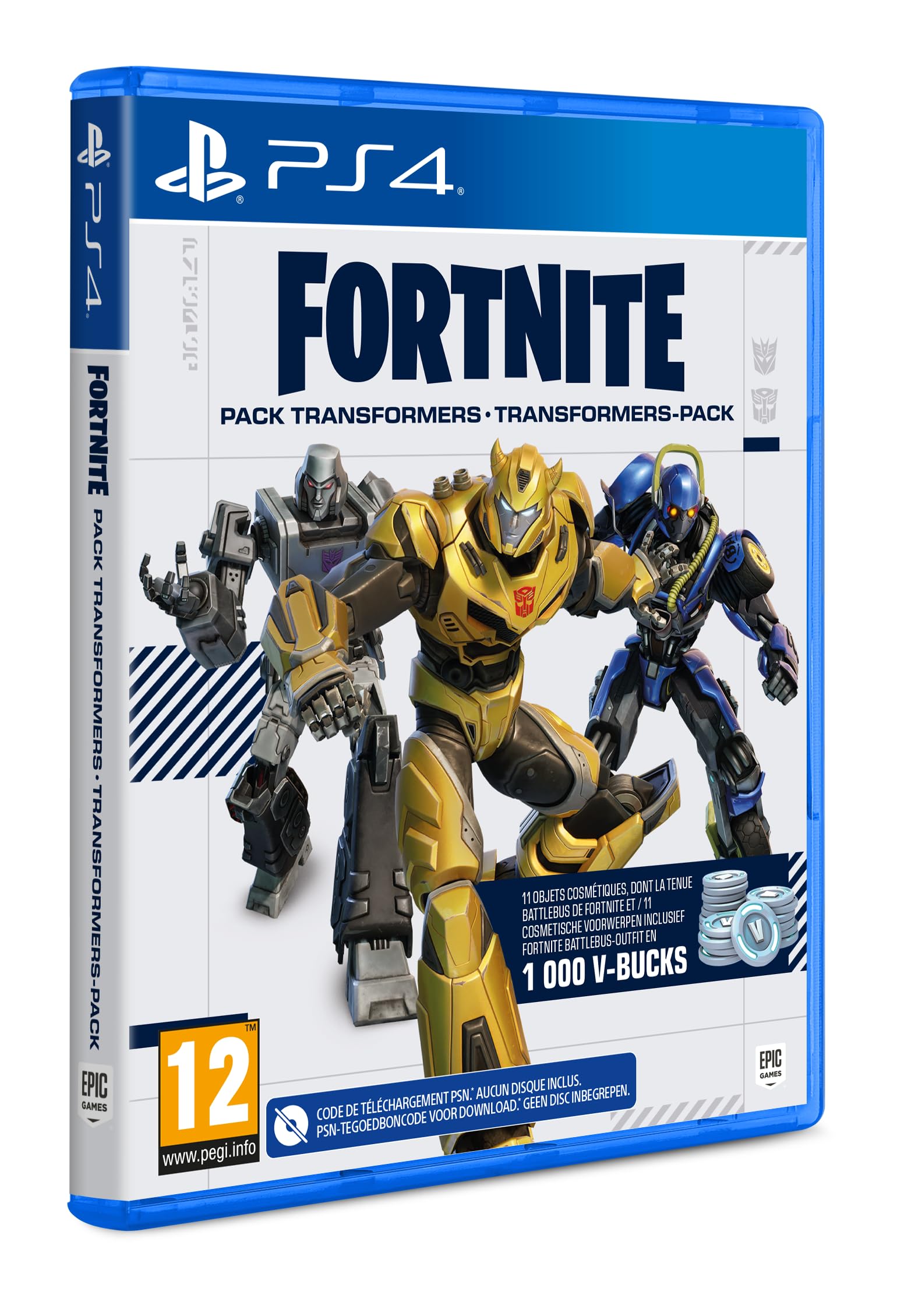 Fortnite Transformers Skin Pack - Exclusive In-Game Cosmetics & Code-in-a-Box | Perfect for Fortnite Players & Transformers Fans | Battle Royale Gaming Accessory