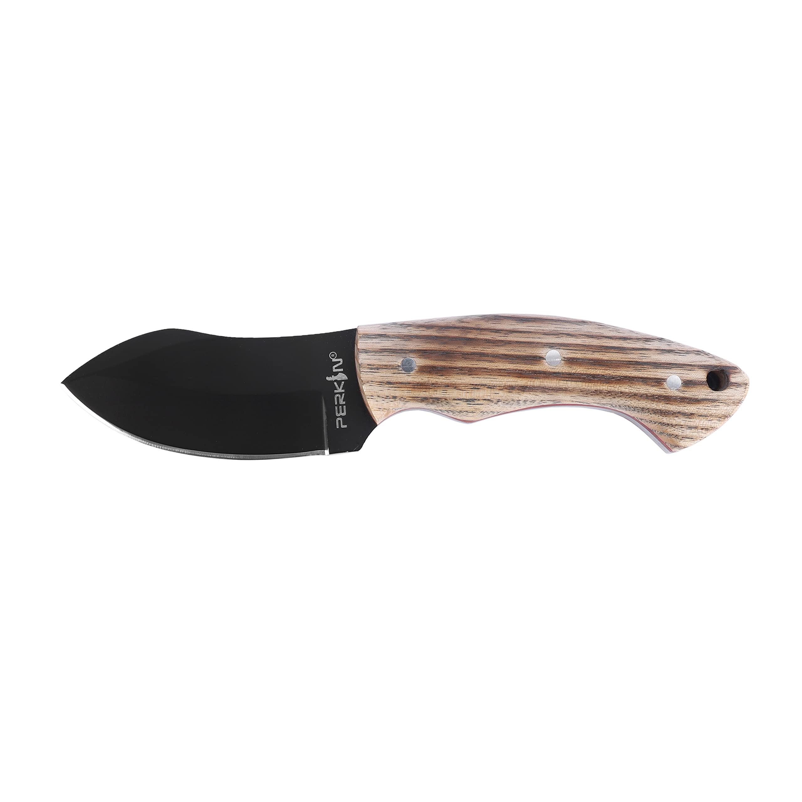 Perkin Full Tang Fixed Blade Hunting Knife with Leather Sheath - ASH50 | Durable Outdoor Survival Knife for Camping, Hunting & Bushcraft