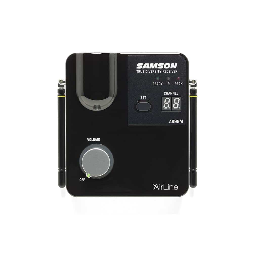 Samson AirLine 99m AH9 Wireless Headset with Microphone - Perfect for Fitness, Gaming & Online Meetings