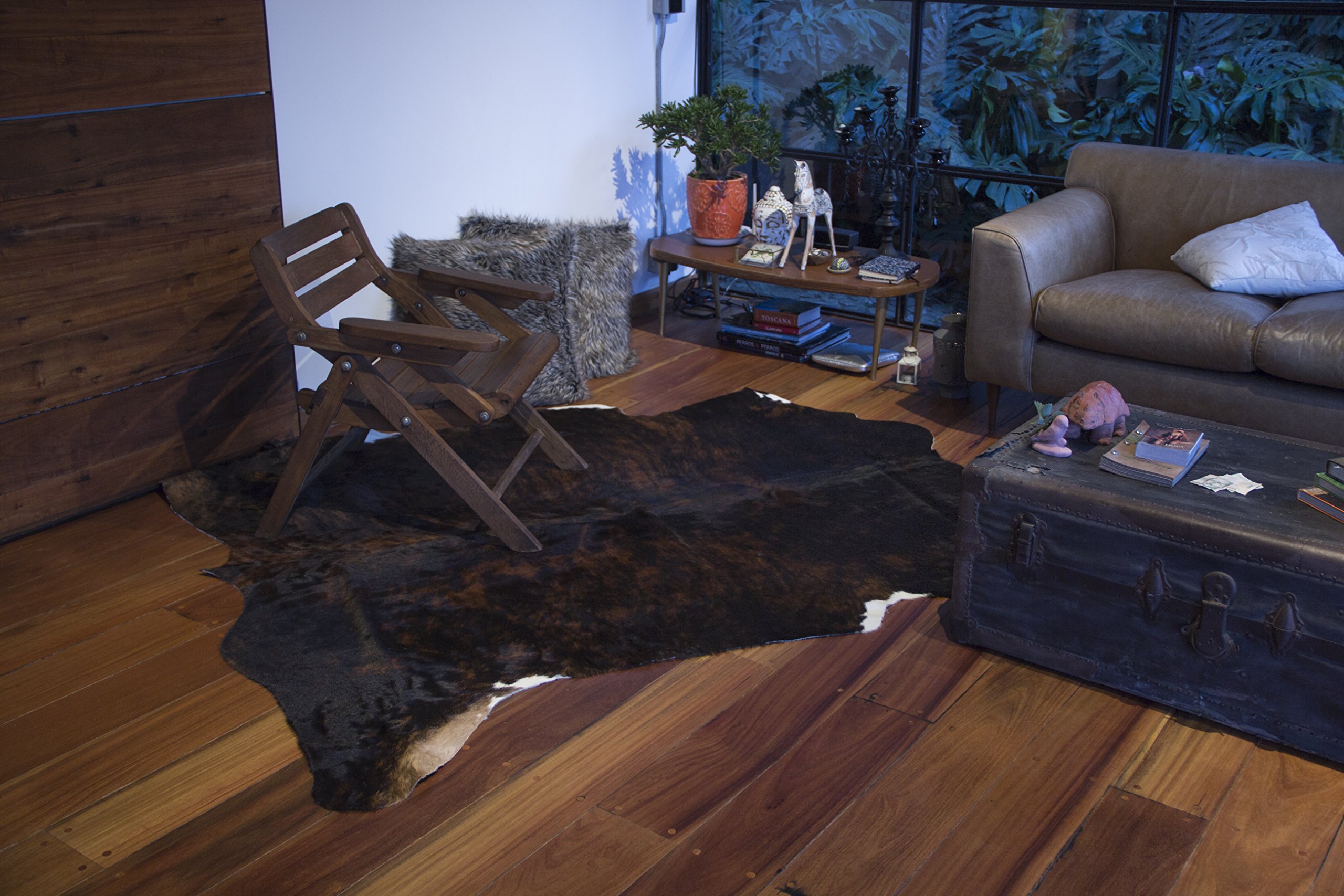 Decohides Dark Brindle Area Rug - Soft & Durable Non-Slip Living Room Carpet for Home Decor, Bedroom, Office