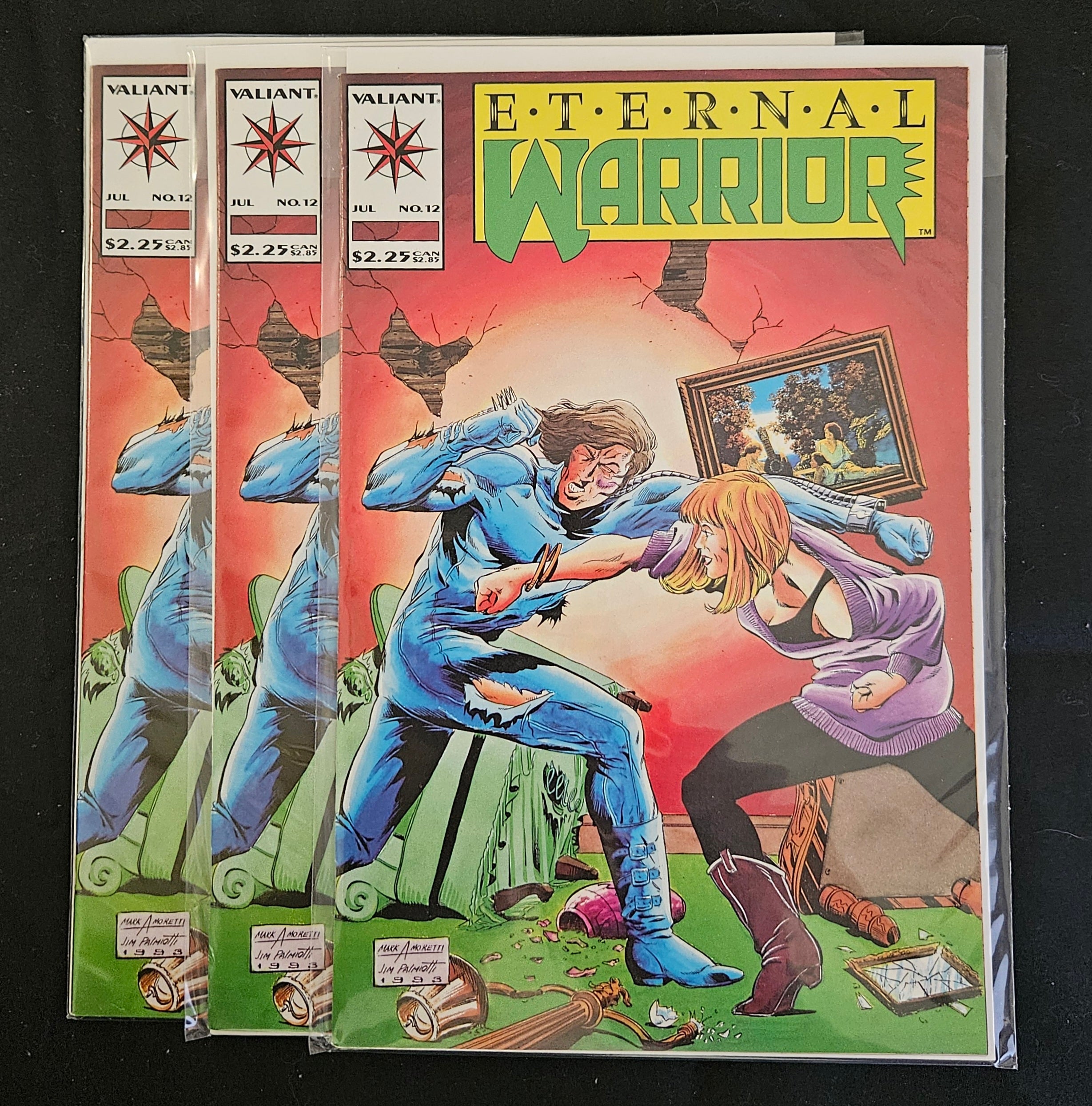 Valiant Comic Book Eternal Warrior #12 (1993) - Timewalker Appearance - Near Mint Condition - Collectible Comic for Superhero Fans & Vintage Collectors