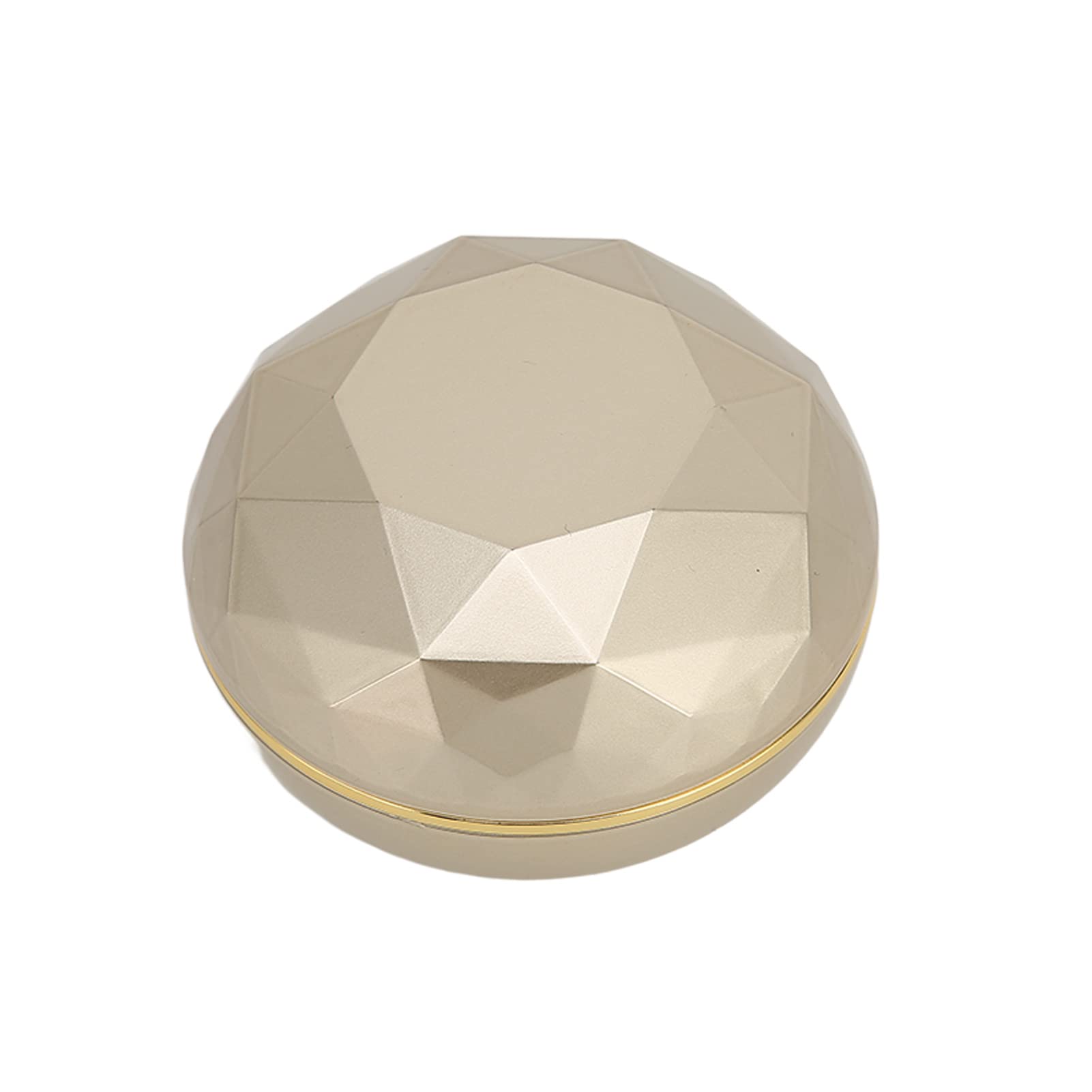 Round Plastic Flocking Storage Display Box with 75mAh Battery - Perfect for Engagement Rings, Jewelry & Gift Packaging | Elegant Presentation & Secure Storage Solution