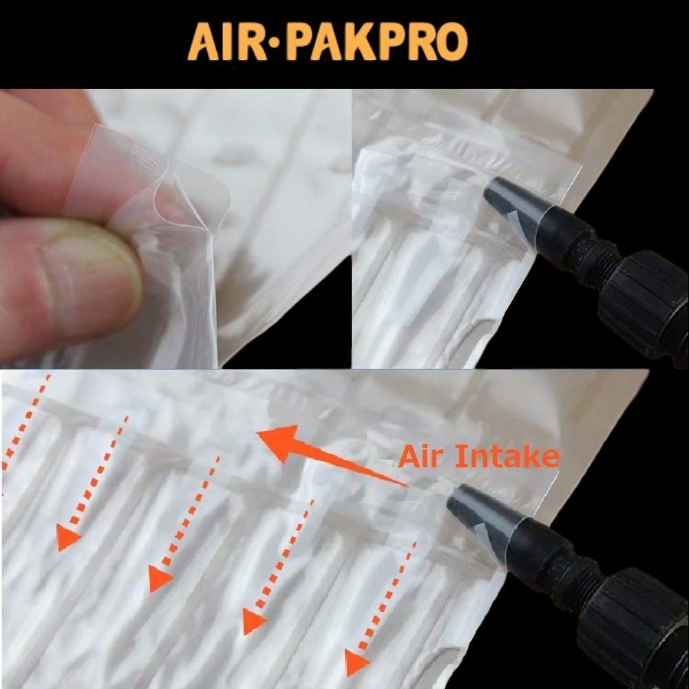 100 Pack AIR PAKPRO 17Inch Inflatable Laptop Protective Bag with Hand Pump - Shockproof Laptop Mailer for Shipping Notebook Computers, Compatible with Laptop Shipping Boxes | Perfect for Safe Transport, Storage & E-commerce Packaging