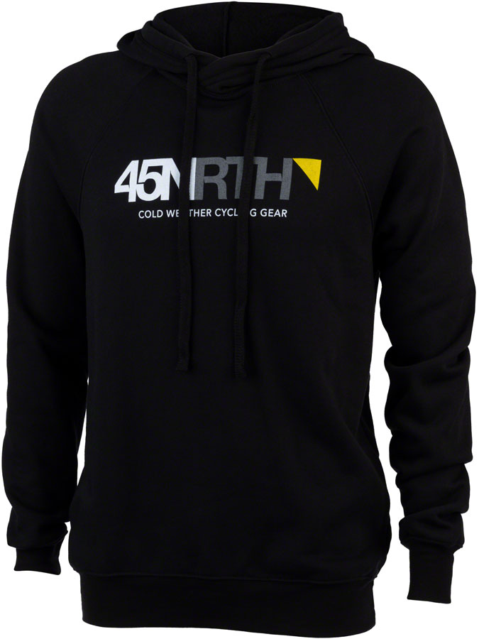 45NRTH Unisex Logo Pullover Hoodie - Black, Medium Size | Winter Outdoor Activities, Casual Streetwear, Snow Sports Apparel