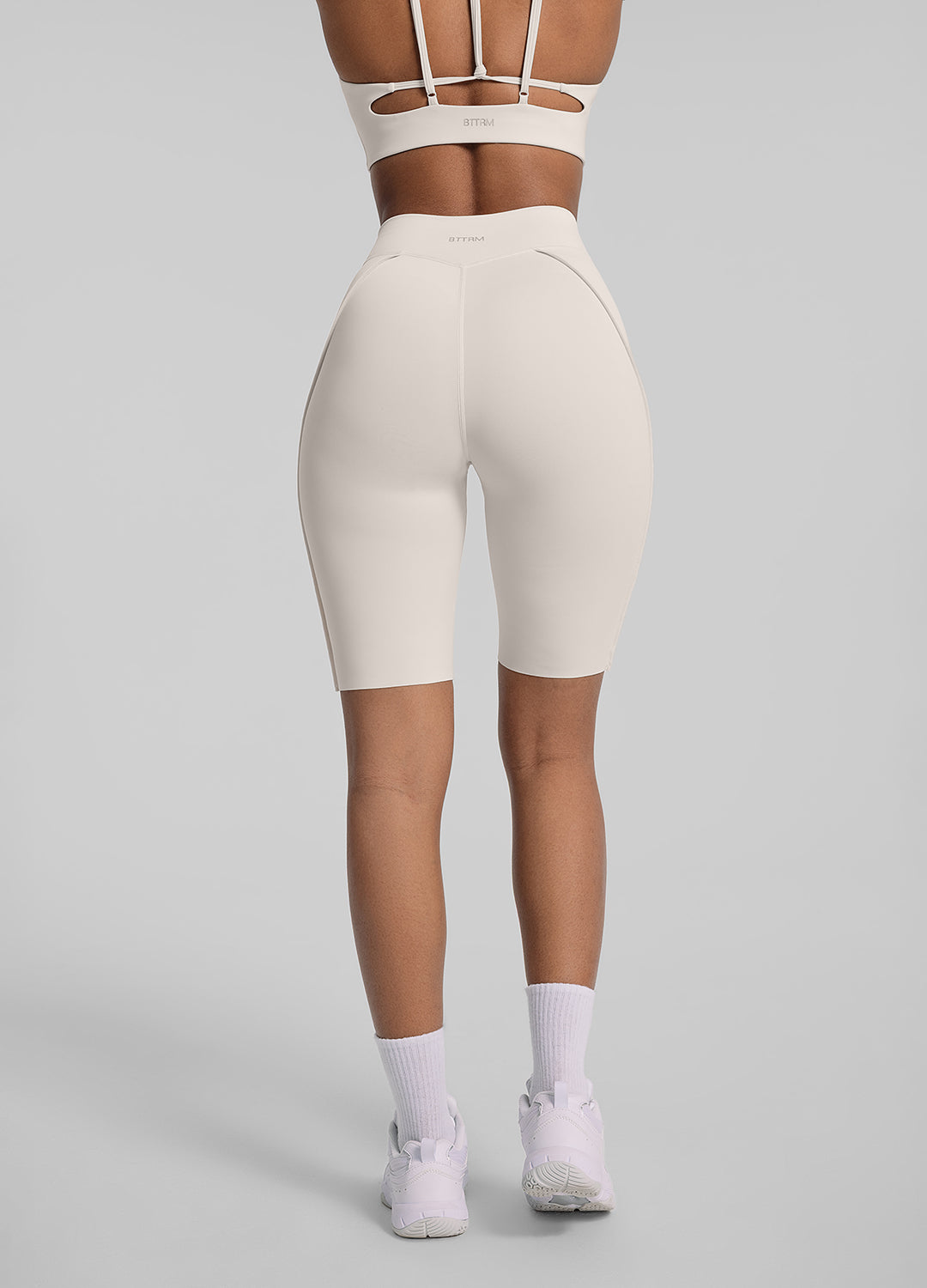 High Waist Contour Stitch Bike Shorts for Women - Breathable Workout Leggings for Cycling, Yoga & Running | Plus Size Activewear with Pockets