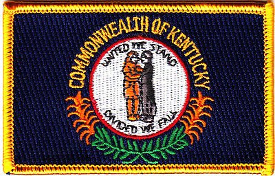 Kentucky State Flag Iron On Embroidered Patch - Durable Kentucky Flag Symbol for Jackets, Bags & Hats - Perfect for Souvenirs, Gifts & Patriotic Events