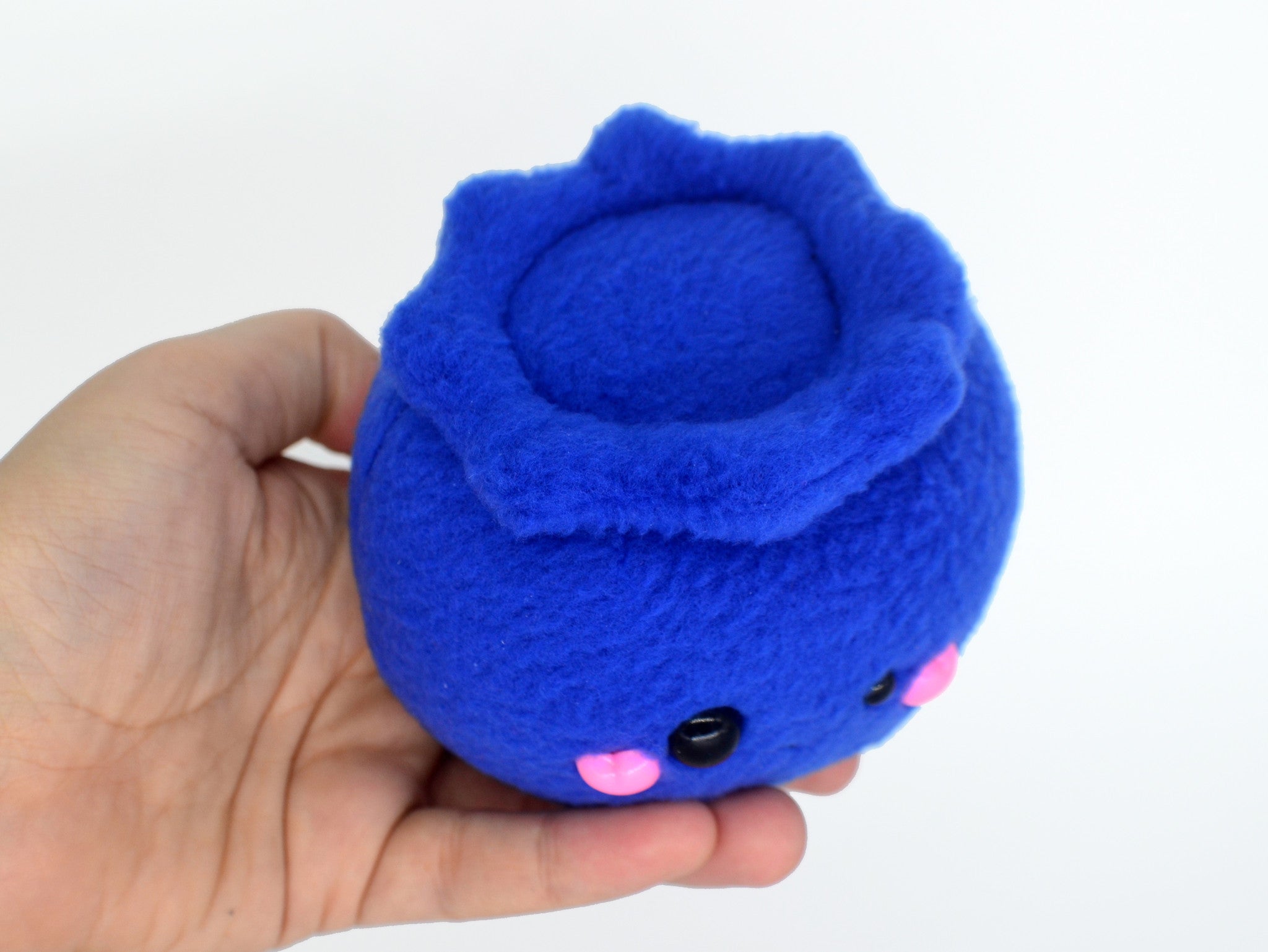 Adorable Blueberry Plush Toy - Kawaii Handmade Vegan Fruit Plushie for Desk Decor, Gifts & Stress Relief | Perfect for Office, Nursery & Cozy Home Decor