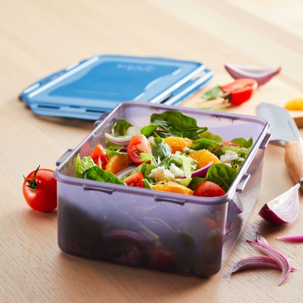 Eco-Friendly Rectangular Food Storage Container with Airtight Lid - Perfect for Meal Prep, Leftovers & Pantry Organization