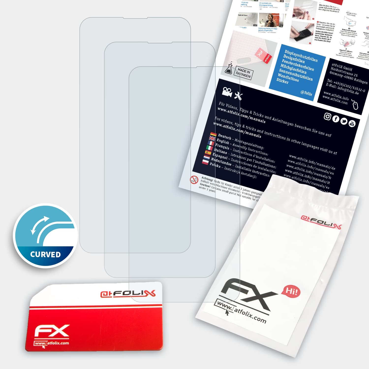 Vivo X27 Screen Protector, 3-Pack Ultra Clear Flexible HD Film - Anti-Scratch & Bubble-Free for Daily Protection & Gaming