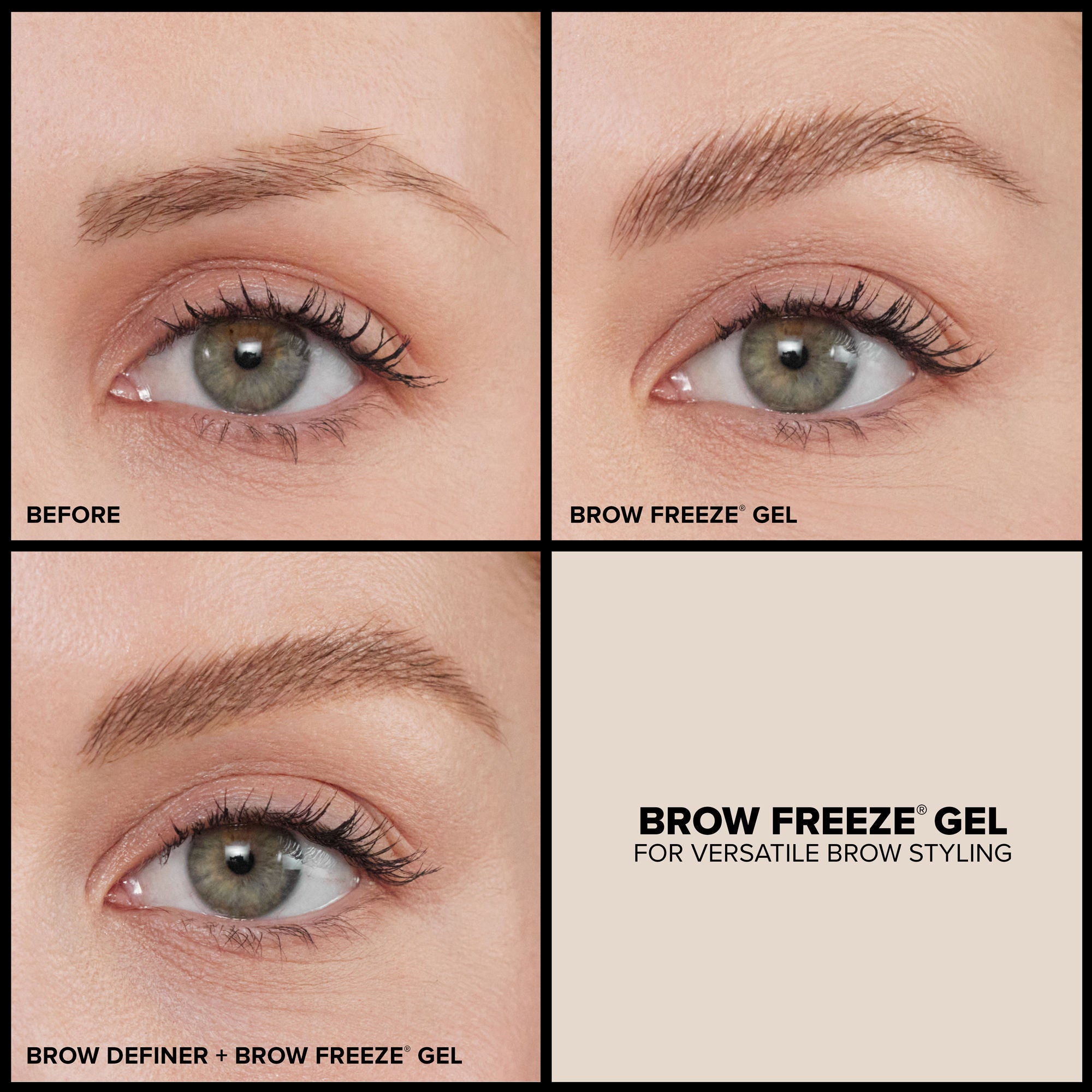 Anastasia Beverly Hills Brow Freeze Gel - Strong Hold Eyebrow Styling Wax for Perfectly Shaped Brows - Ideal for Daily Makeup and Professional Looks