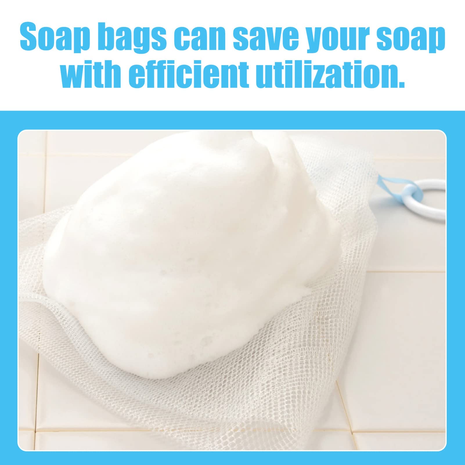 FOMIYES Exfoliating Face Soap Pouch - 2 Pack Reusable Soap Net for Body & Facial Cleansing | Gentle Skin Scrubber for Shower, Travel & Daily Skincare Routine
