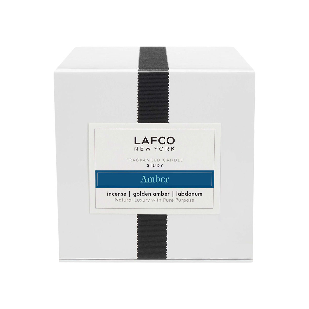 Amber Signature Scented Candle - Natural Soy Wax, Long-Lasting Fragrance for Home, Office & Spa Relaxation - Perfect for Aromatherapy, Meditation & Romantic Ambiance
