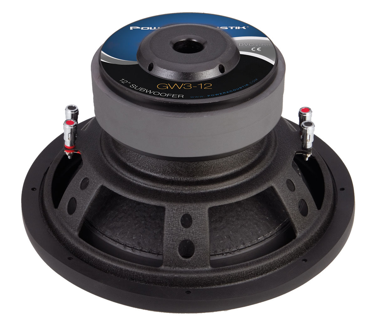 Power Acoustik GW3-12 12 Inch Dual 2 Ohm Gothic Series Car Subwoofer - High Performance Bass for Car Audio Systems, Perfect for Trucks & SUVs