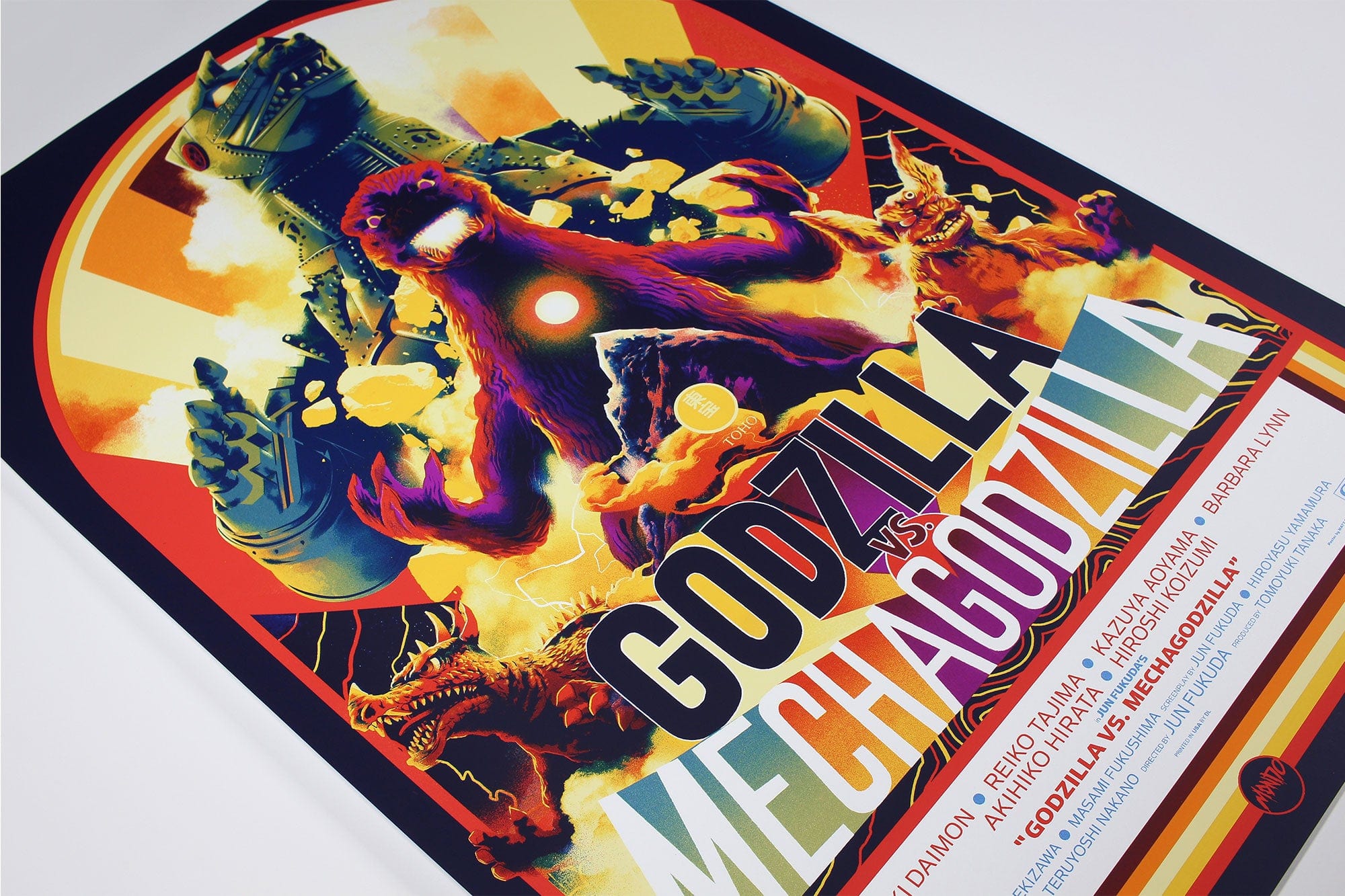 Godzilla Vs. Mechagodzilla Movie Poster - Premium Quality Wall Art for Home Theater, Game Room & Anime Fan Decor