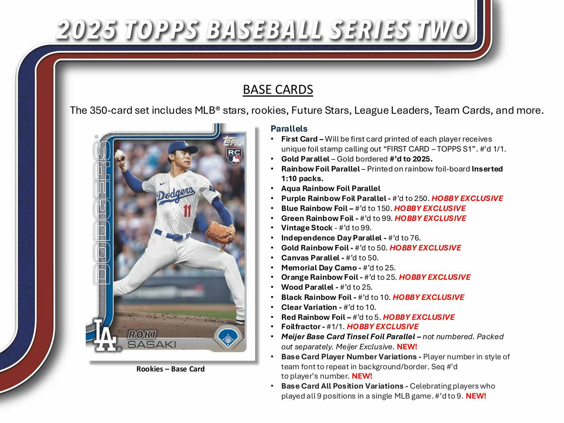 2025 Topps Series 2 Baseball Hobby Box - Pre Order | MLB Trading Cards Collection | Perfect for Collectors, Investors & Fantasy Baseball Fans