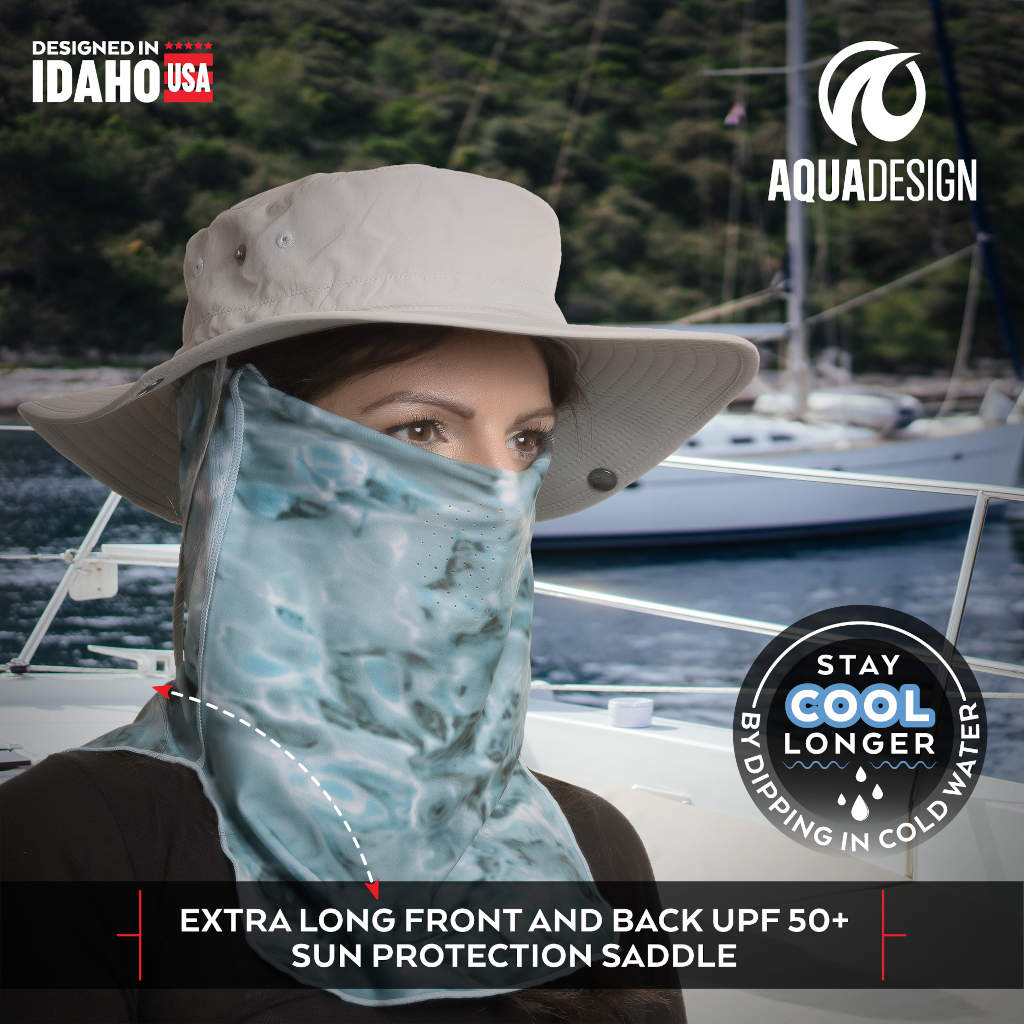 Women's ProMax UV Protection Vented Adjustable Face Mask Gaiter - Breathable & Comfortable for Outdoor Sports, Hiking, Cycling & Running | Aqua Design