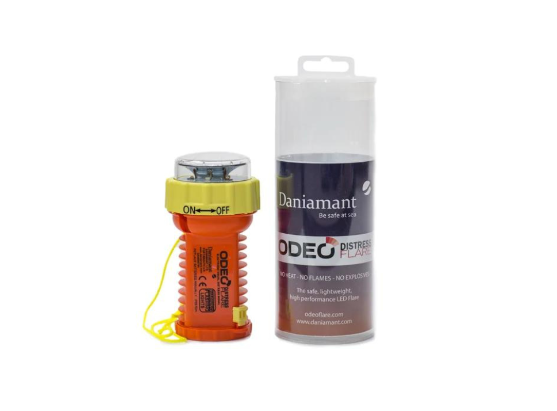 Odeo Distress Flare - Emergency Marine Safety Signal Flare for Boating, Hiking & Outdoor Survival - USCG Approved Visual Distress Signal for Boats & Watercraft