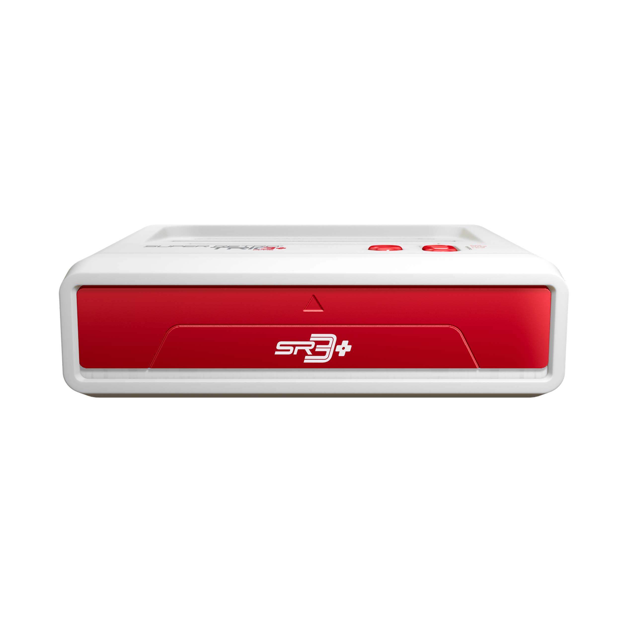 Retro-Bit Super Retro Trio HD Plus 720P 3-in-1 Gaming Console with HDMI Port - Compatible with NES, SNES & Sega Genesis Cartridges (Red/White) - Perfect for Classic Gaming Enthusiasts & Retro Game Collectors