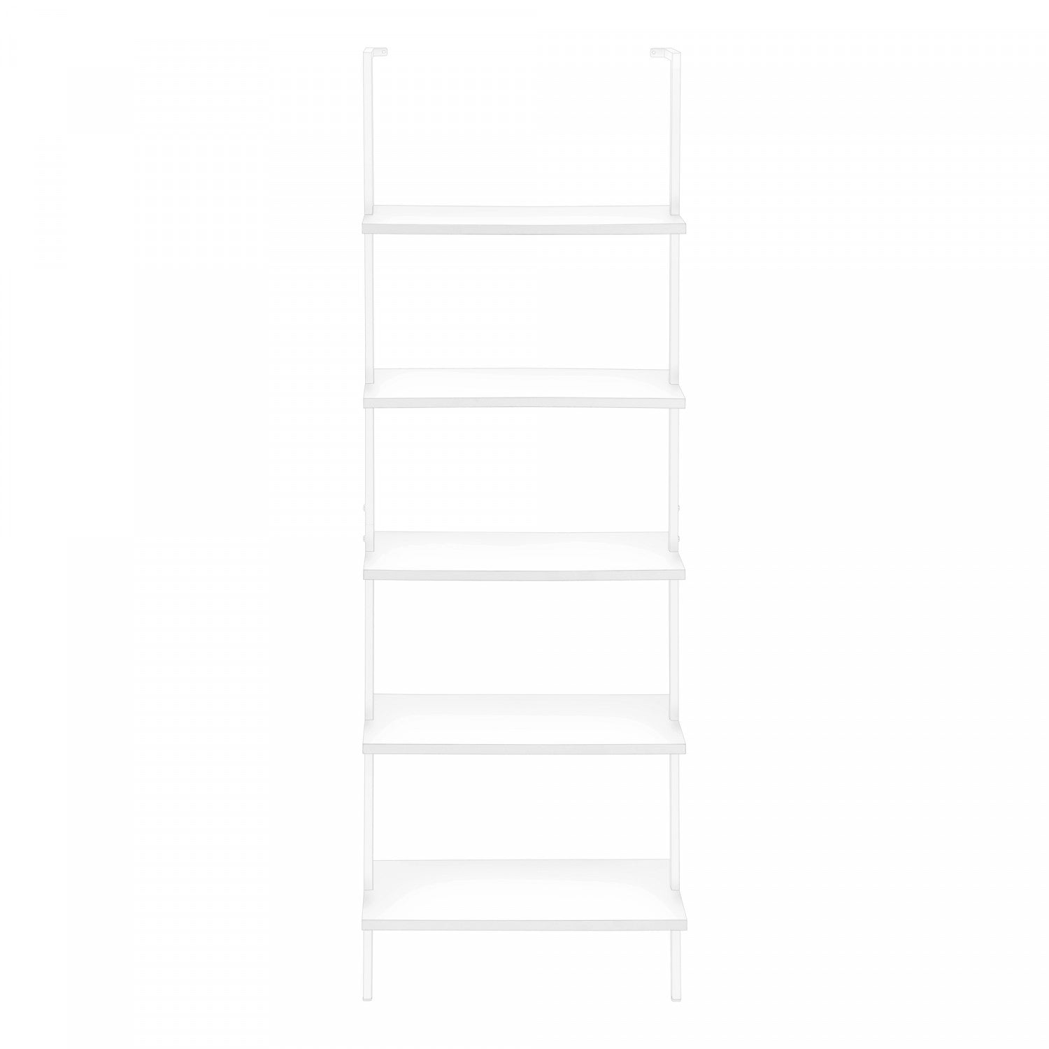White Vale Bookcase - Modern Wooden Bookshelf for Living Room, Bedroom & Office - Stylish Storage Solution for Books, Decor & Essentials