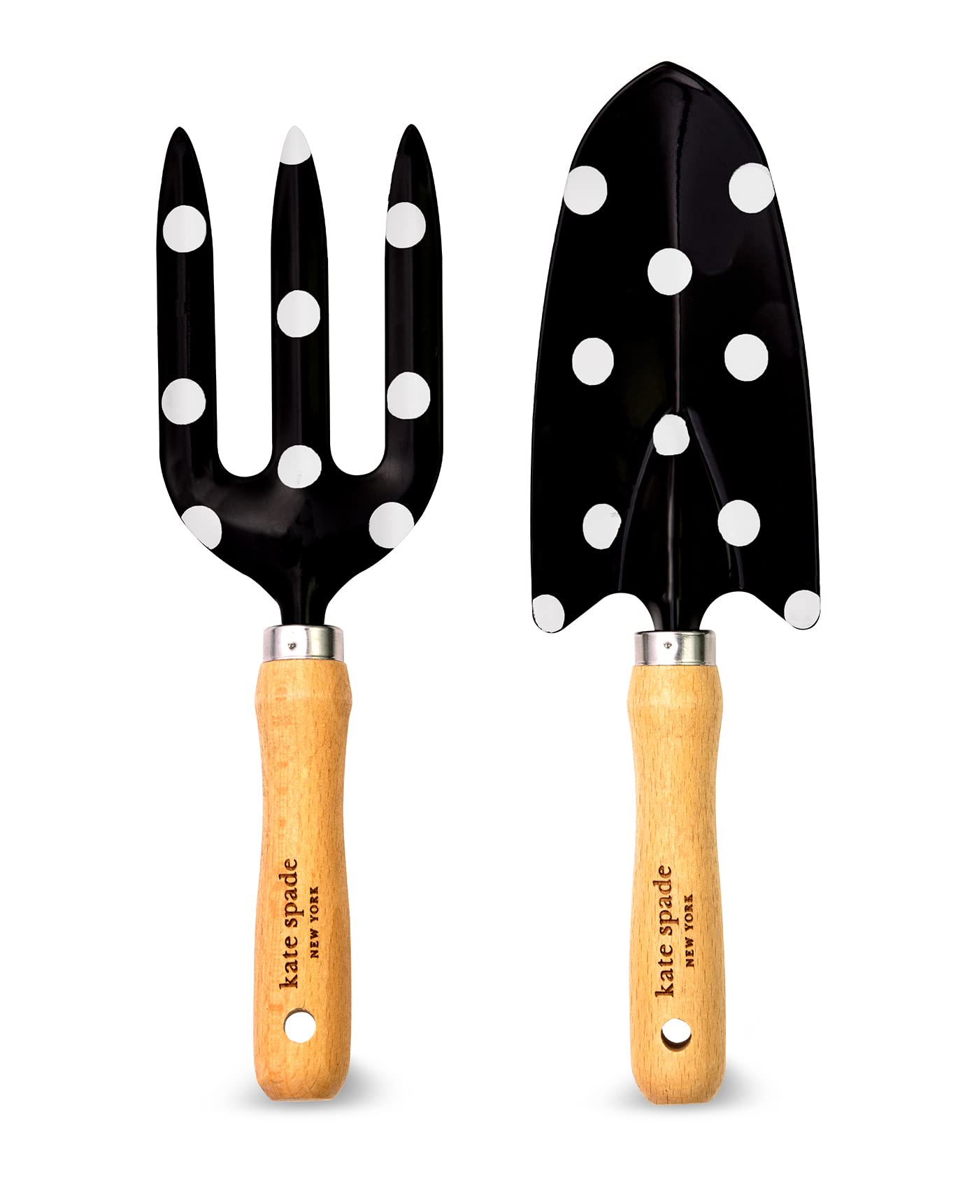 Kate Spade Gardening Tools Set - Hand Rake & Trowel for Home Garden Care