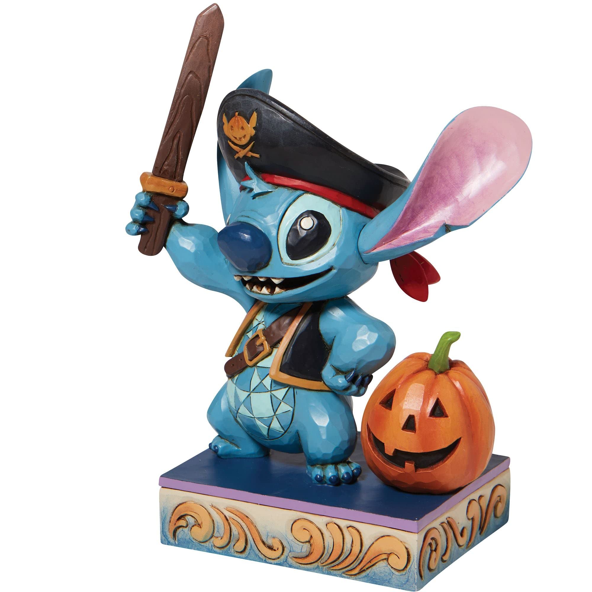 Enesco Disney Traditions Pirate Stitch Collectible Figurine 6008987 - Perfect for Disney Fans, Home Decor, and Gift Giving