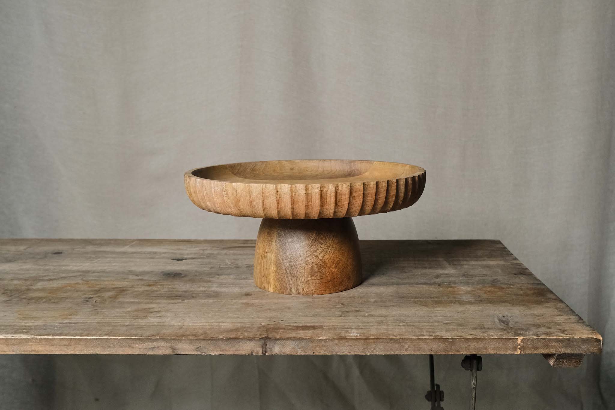Mango Wood Cake Stand - Rustic Elegant 3-Tier Dessert Display for Weddings, Parties & Home Decor