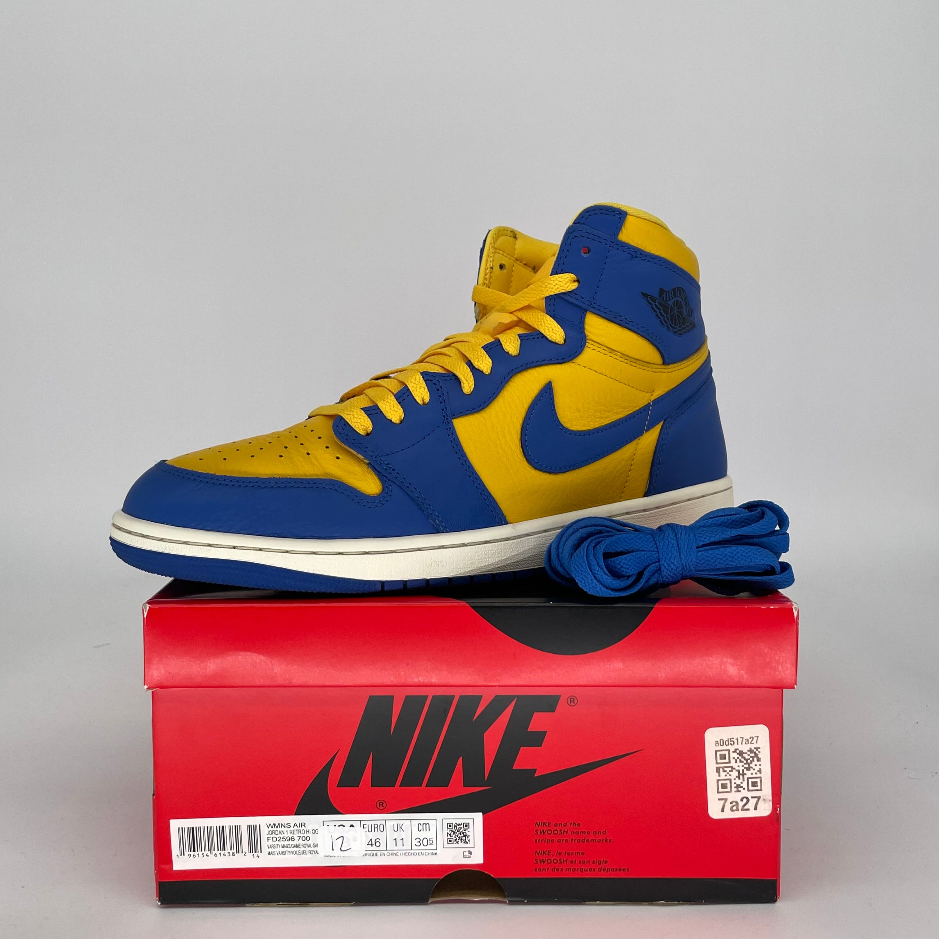 AIR JORDAN 1 REVERSE LANEY W Basketball Shoes - Size 12/13.5W (FD2596-700) - Retro Sneakers for Men, Women & Teens - Perfect for Streetwear, Casual Wear & Basketball Games