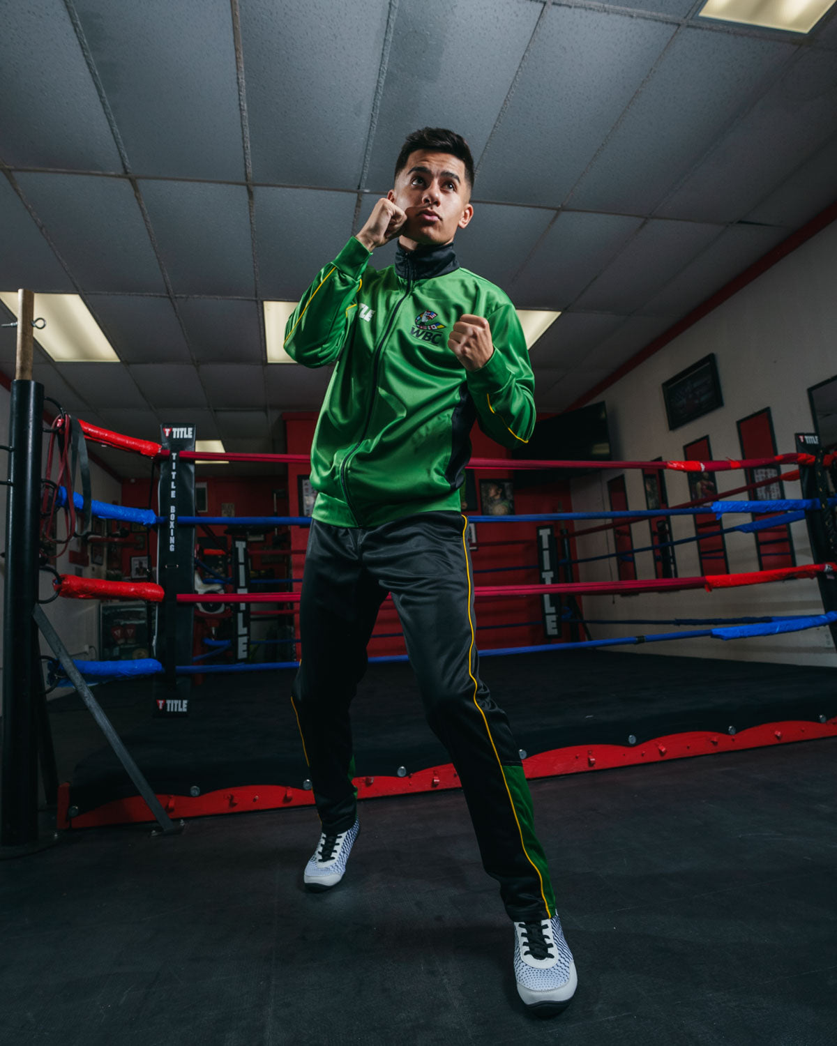 TITLE Boxing WBC Warm Up Suit - Premium Training Jacket & Pants Set for Boxing, MMA & Fitness Workouts