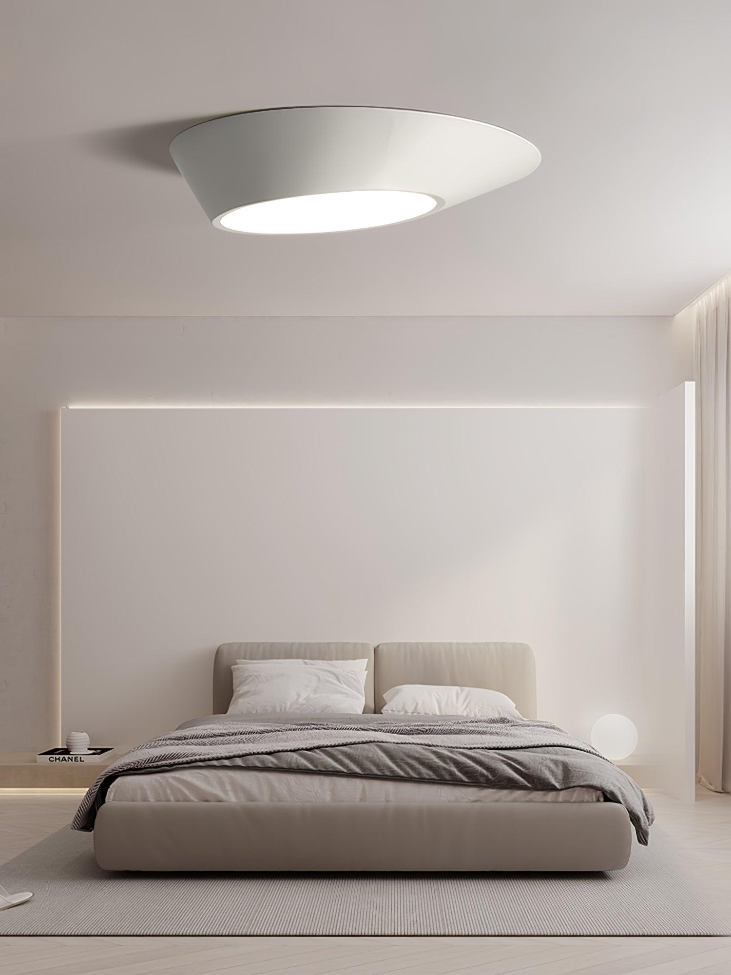 Modern Angled Ceiling Light Fixture - Adjustable LED Flush Mount for Kitchen, Bedroom & Hallway - Energy Efficient Indoor Lighting Solution