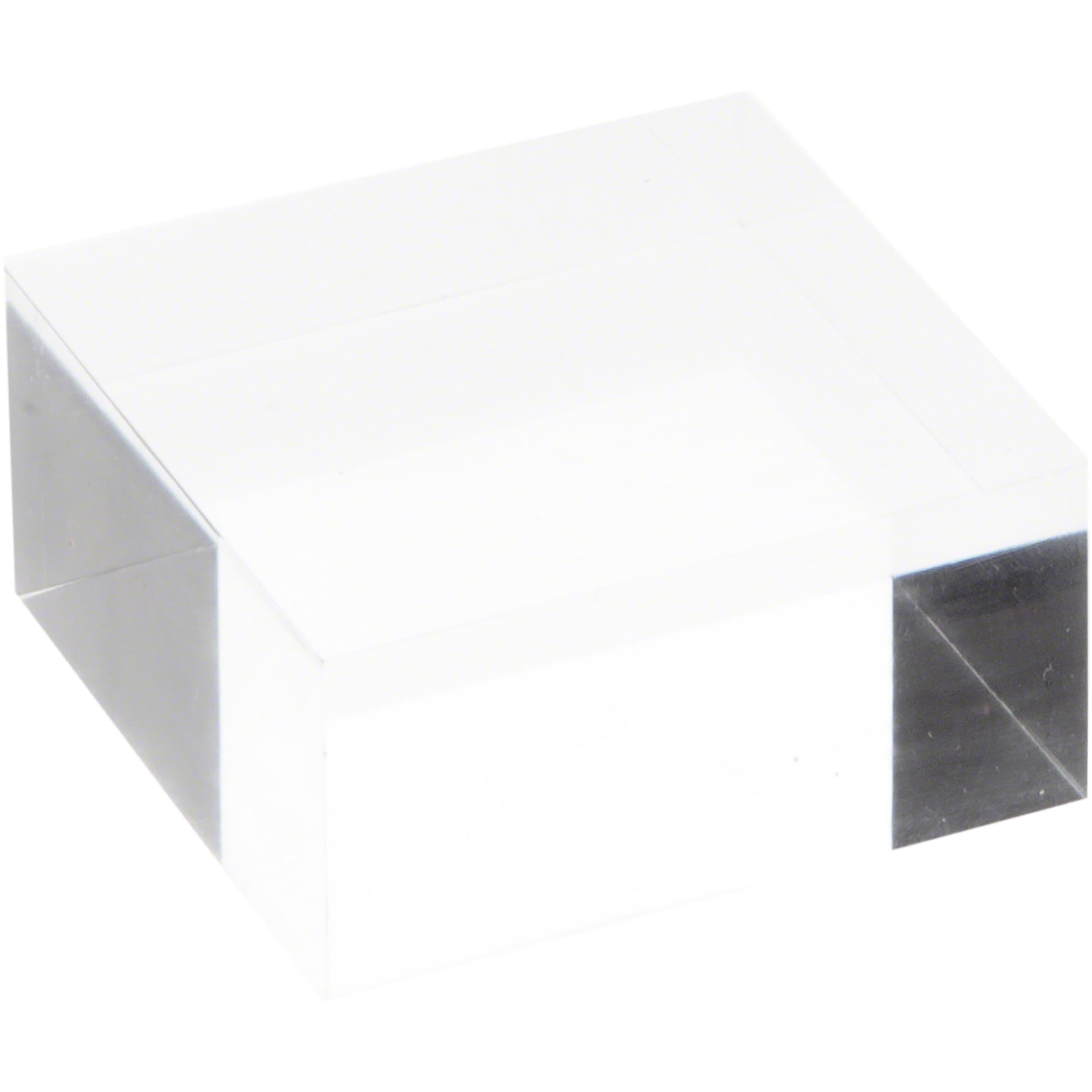 Plymor Clear Polished Acrylic Square Display Block - 1