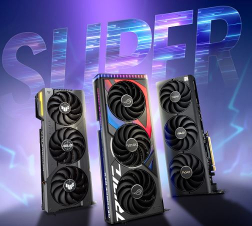 ASUS GeForce RTX 4070 Super 12GB GDDR6X Gaming Graphics Card - High Performance for 4K Gaming, VR & Content Creation