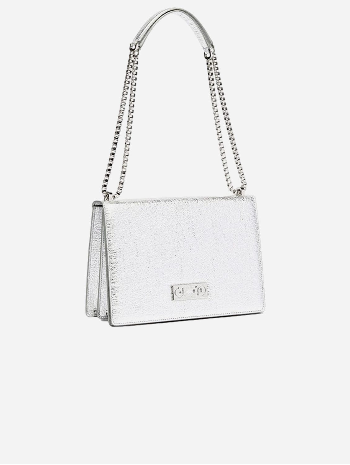 Cristiana Pinatex® Vegan Leather Shoulder Bag - Silver Metallic | Eco-Friendly Women's Handbag for Work, Travel & Everyday Use