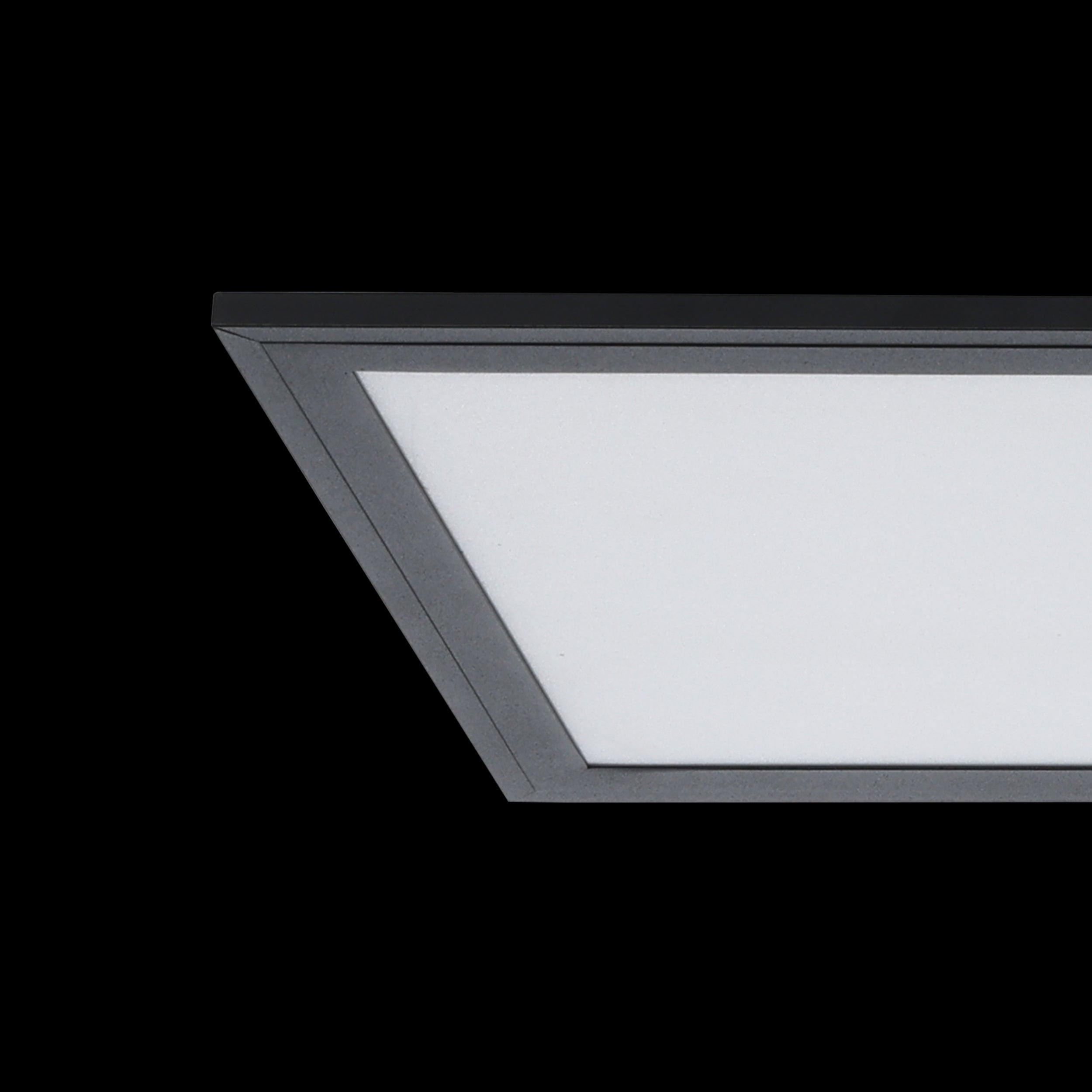 Eglo Connect Salobrena Z Smart LED White Rectangular Panel Flush Mount Ceiling Light - Dimmable Modern Lighting for Living Room, Bedroom & Office