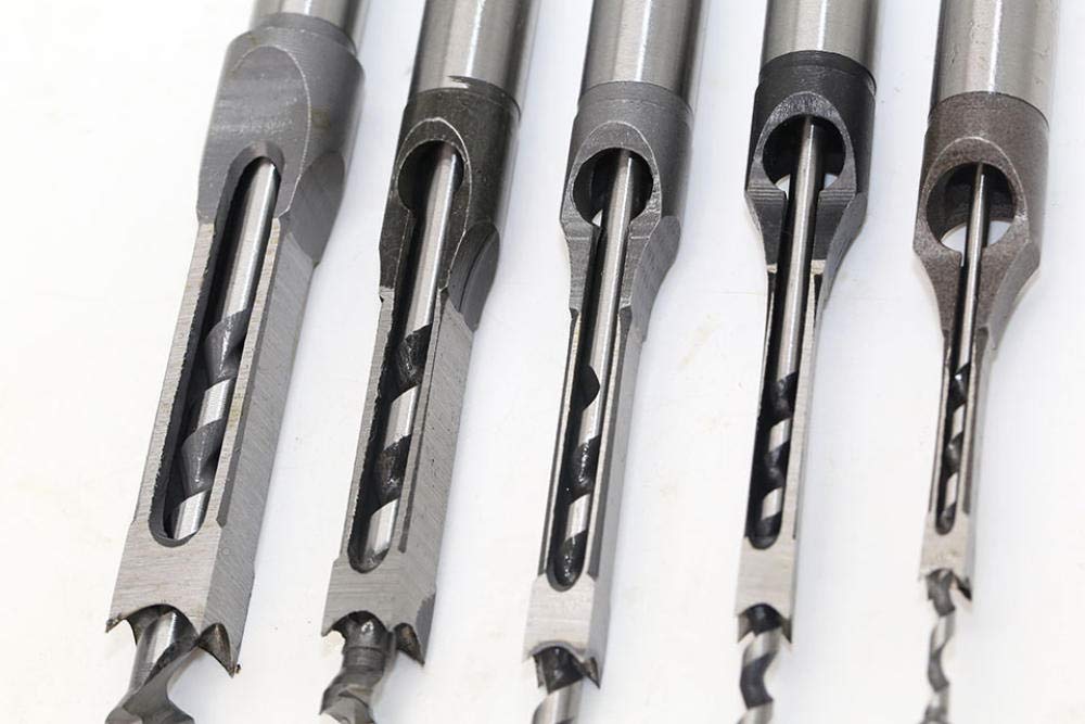 High-Speed Steel (HSS) Twist Drill Bit Set - 10mm Woodworking Drill Tools with Square Auger & Mortising Chisel - Perfect for DIY Projects, Carpentry, and Home Renovations