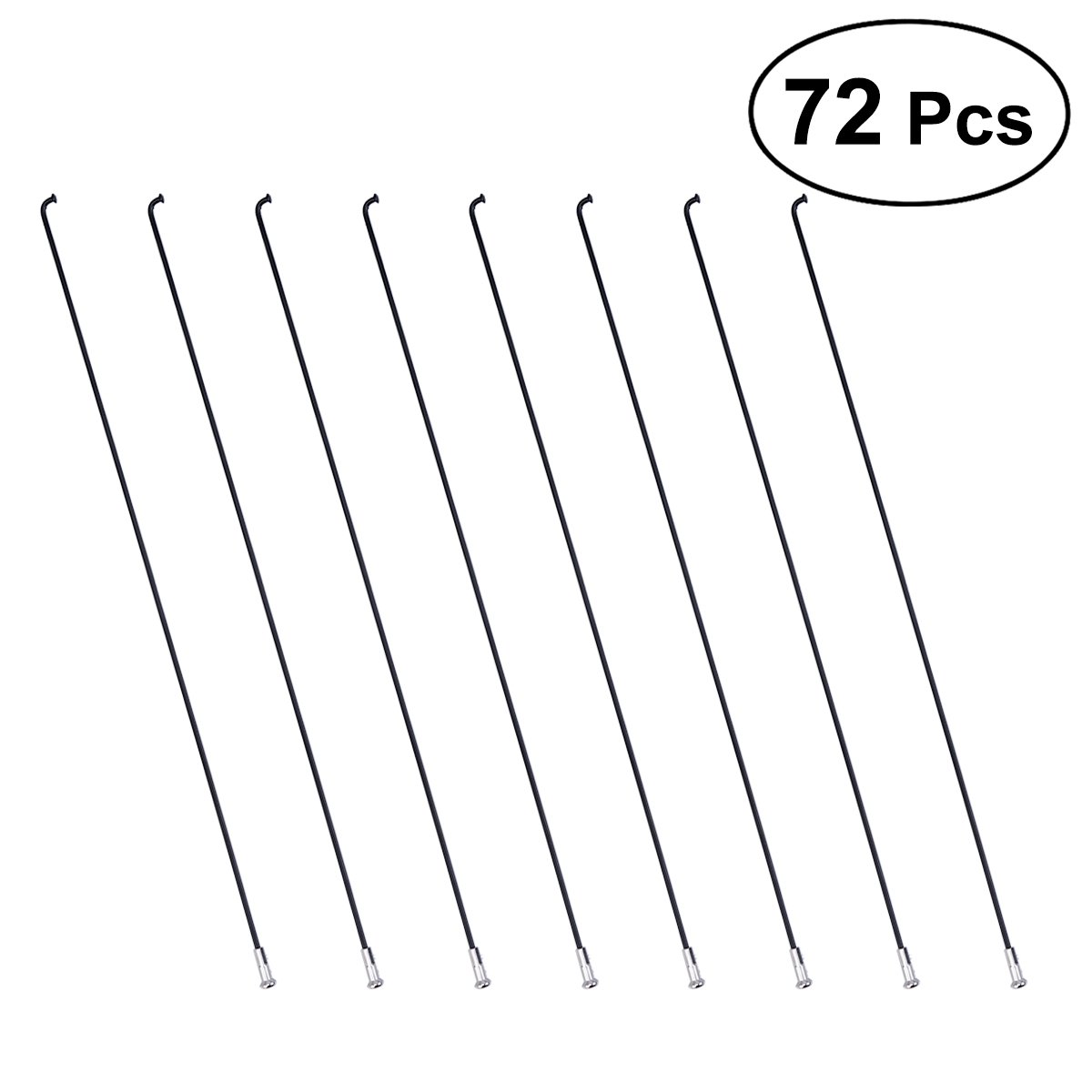 LIOOBO 72pcs Bike Spoke Kit - High-Quality Steel Spokes for Mountain Bikes & Cycling Accessories - Durable Bike Repair Supplies for Off-Road & Commuter Bikes
