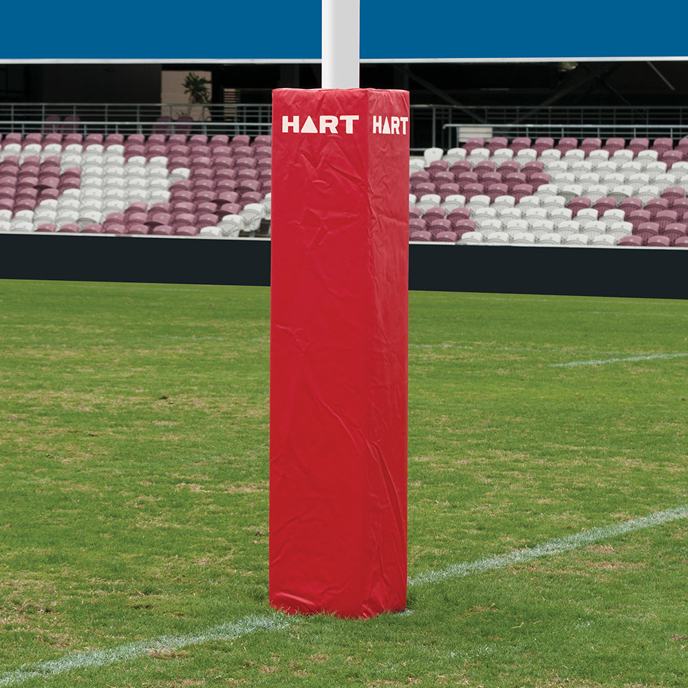HART Square Rugby Post Pads - 35cm (Set of 4) - High Density Foam Protection for Rugby Goal Posts - Perfect for Training & Match Safety