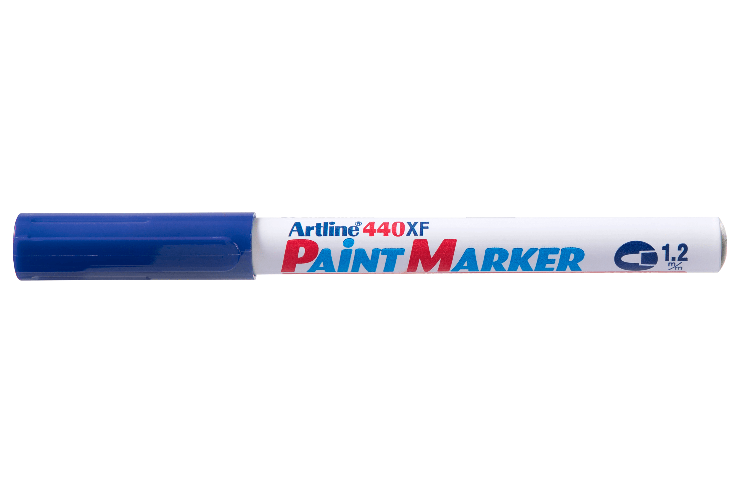 Artline 440 Blue Paint Marker Set - 12 Pack with 1.2mm Bullet Tip for Artists, DIY Projects & Industrial Marking | Waterproof & Permanent Ink