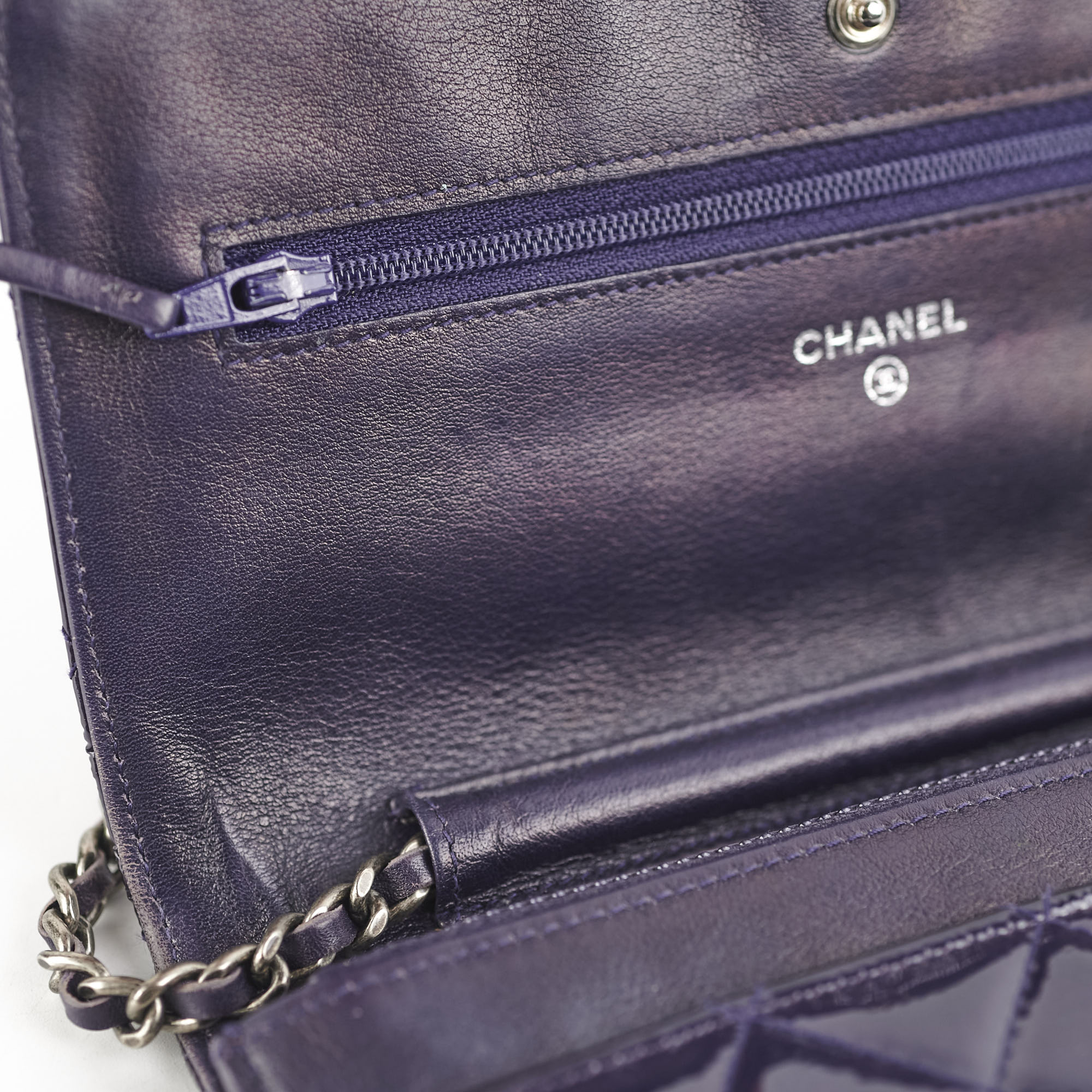 Chanel Reissue Patent Leather Wallet On Chain WOC in Purple - Luxury Crossbody Bag for Women, Perfect for Evening Events & Date Nights
