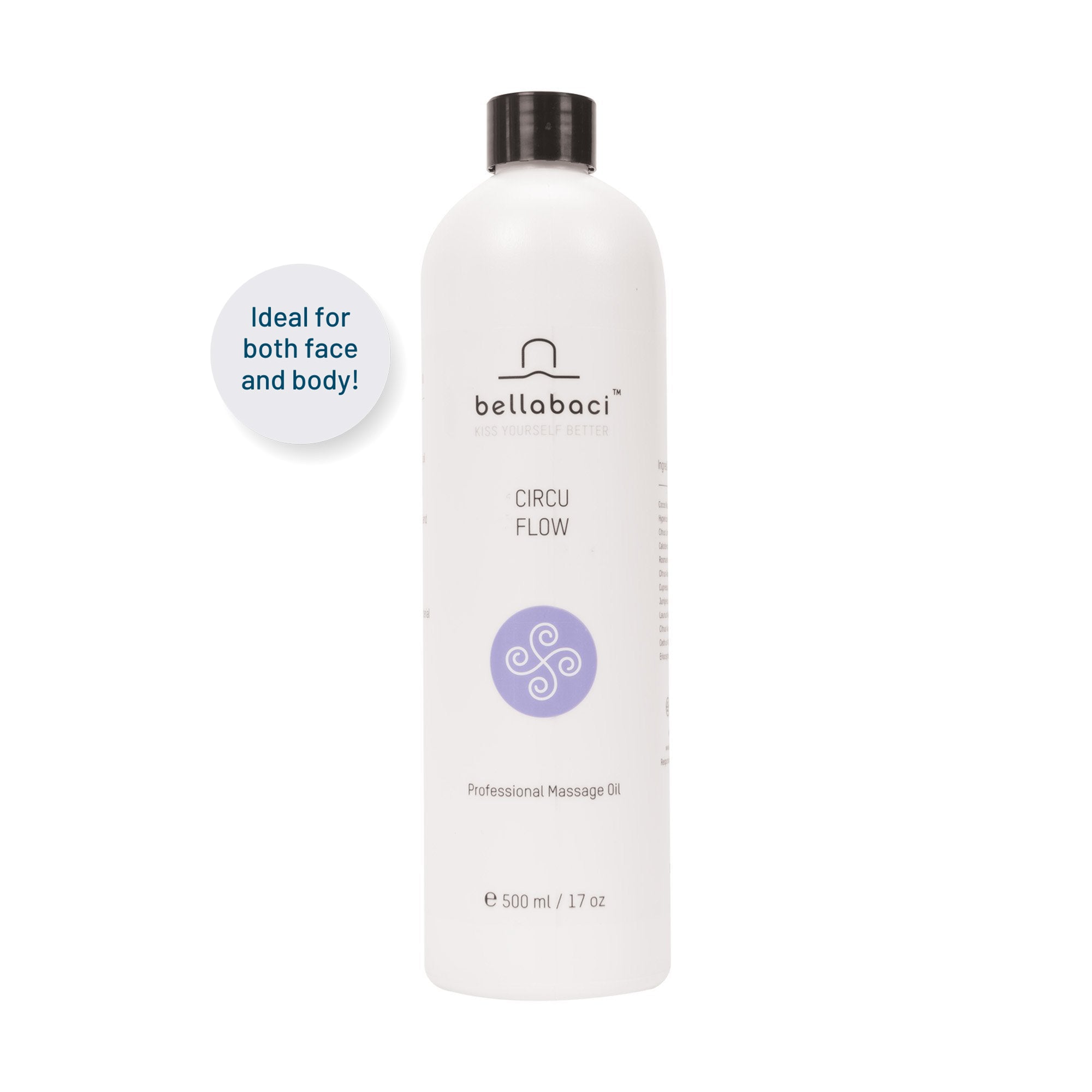 Bellabaci Circuflow Professional Wellness Oil - 17 fl oz for Massage, Relaxation & Skin Care | Aromatherapy & Spa Essential Oil