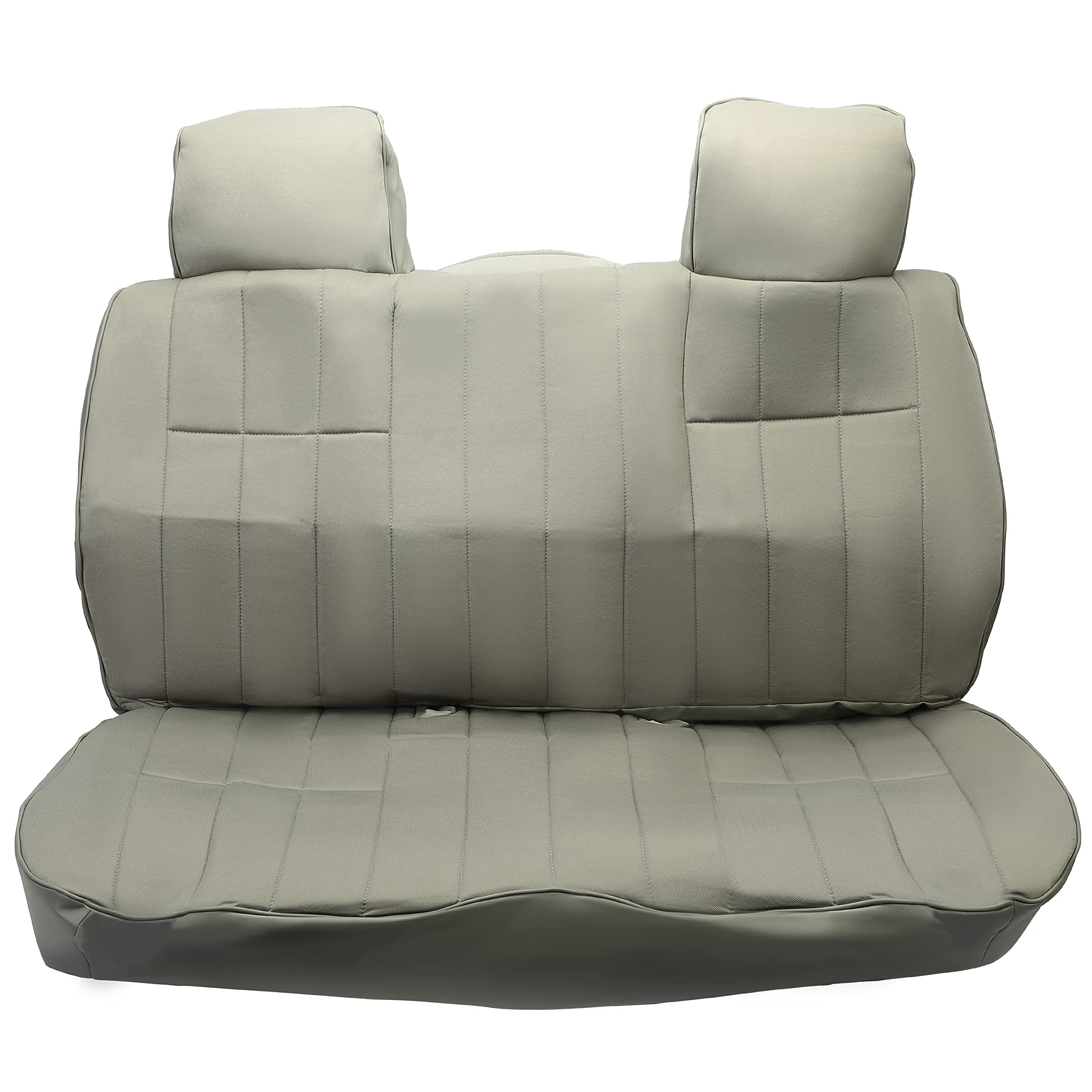 Kojem Grey Bench Seat Covers for Toyota Pickup SR5/DLX Extended/Base Standard Cab 1987-1994 - Durable Upholstery Replacement with Headrest - Perfect for Truck Restoration & Off-Road Adventures