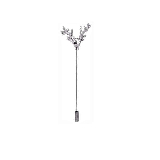 Deer Head Lapel Pin for Men - Elegant Antler Brooch for Suits, Blazers & Jackets - Perfect for Weddings, Business Meetings & Formal Events